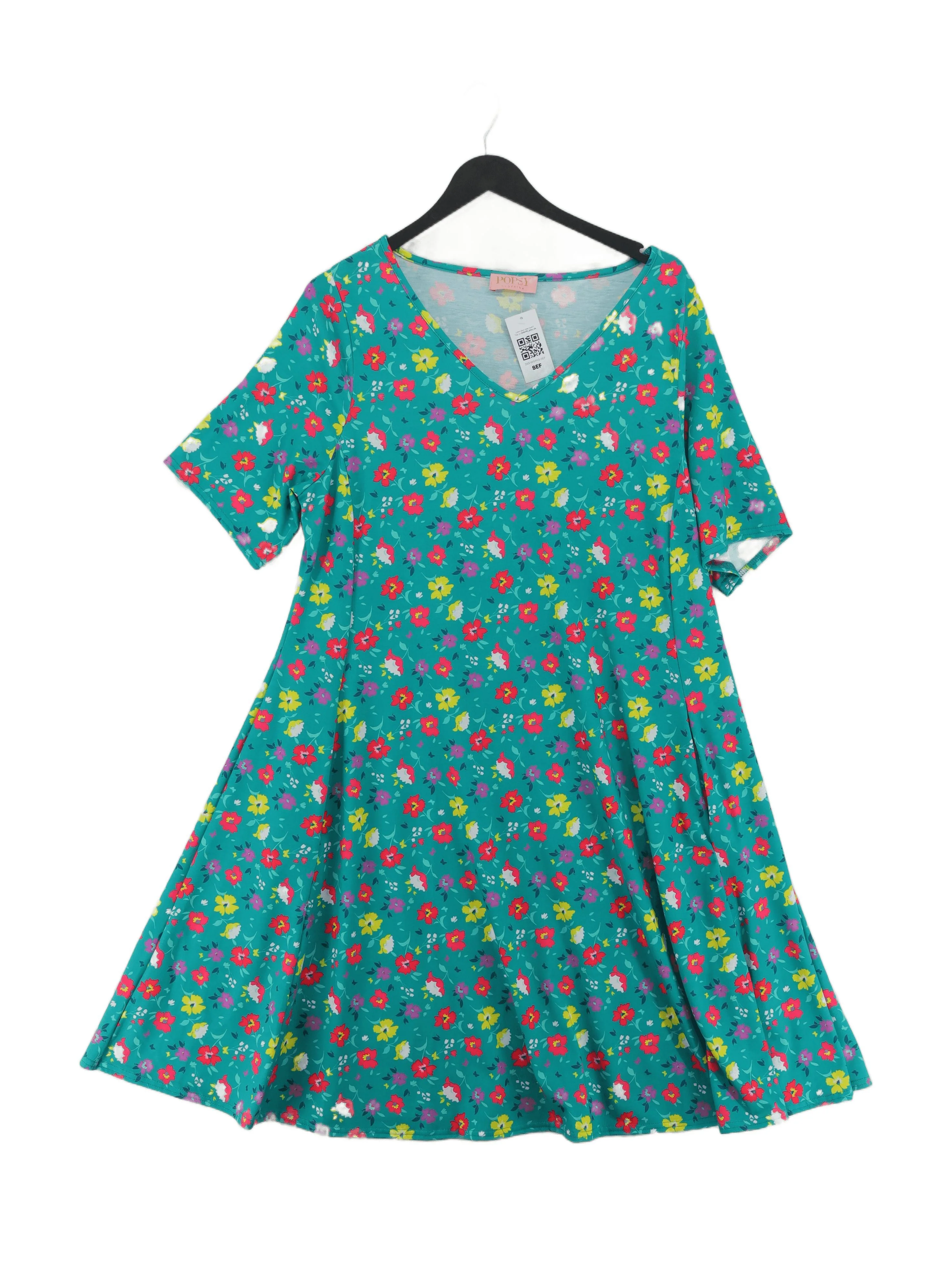 Popsy A-Line Mini Dress UK16 in Blue