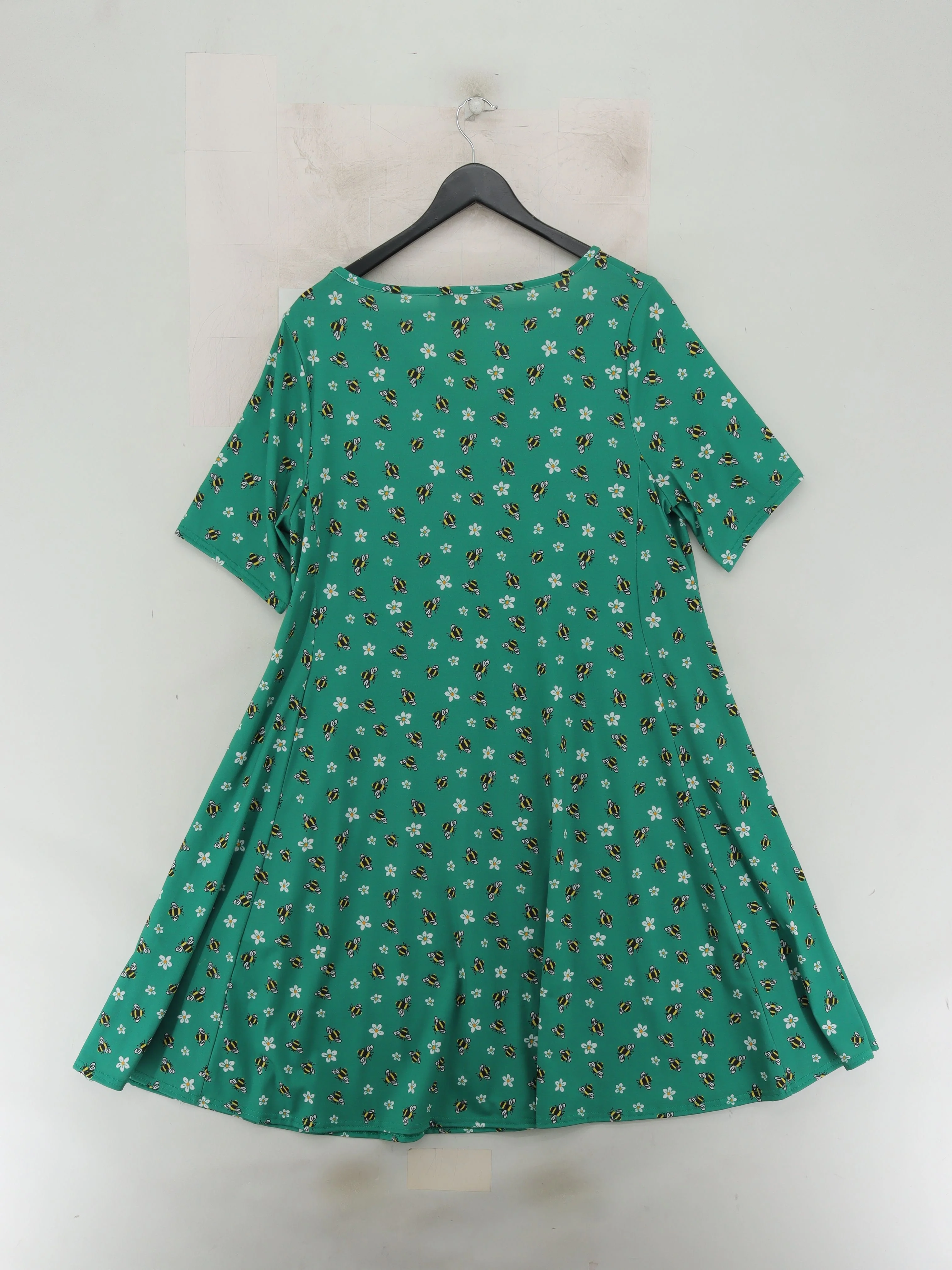 Popsy A-Line Mini Dress UK16 in Green - Image 2