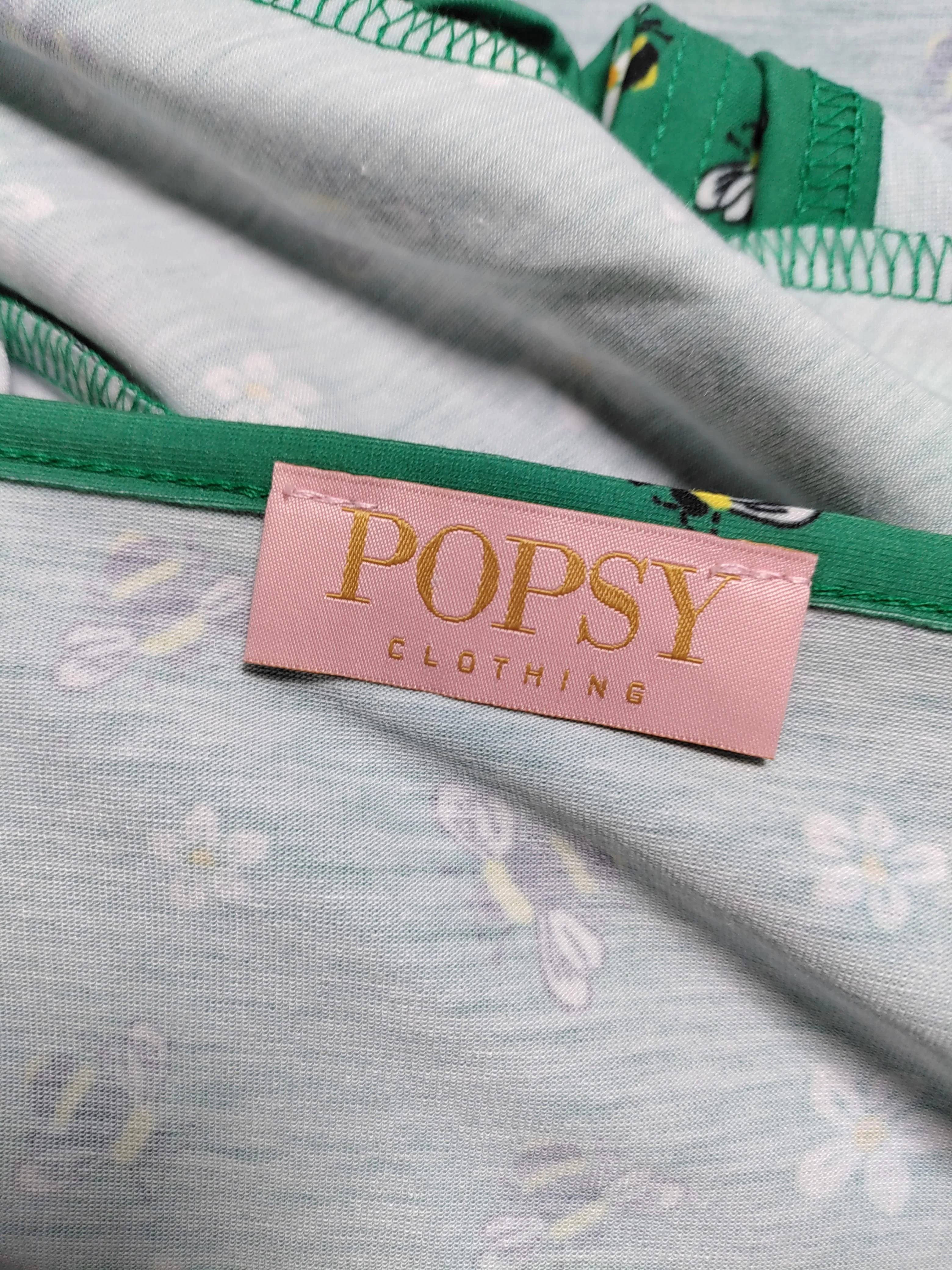 Popsy A-Line Mini Dress UK16 in Green - Image 5