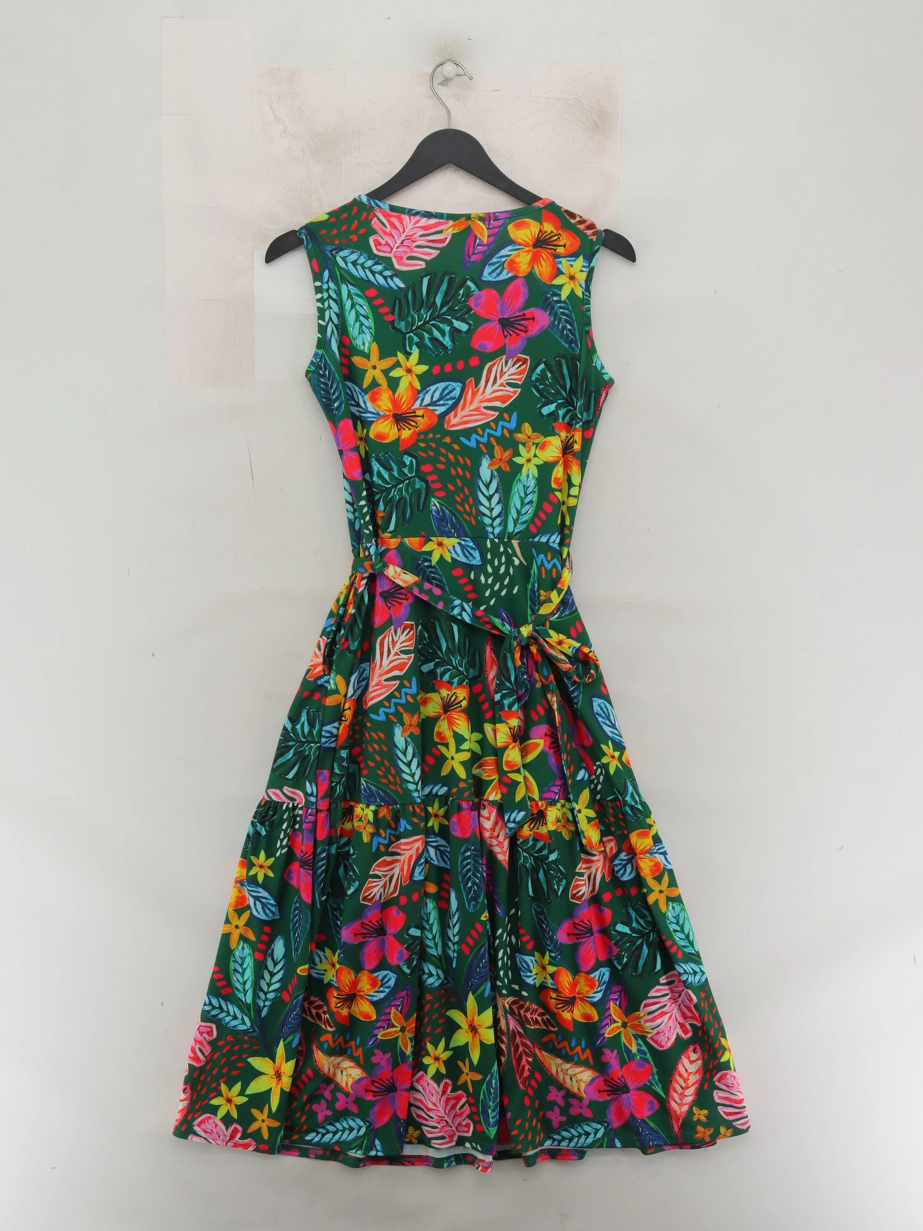 Popsy Skater Midi Dress UK8 in Green - Image 2