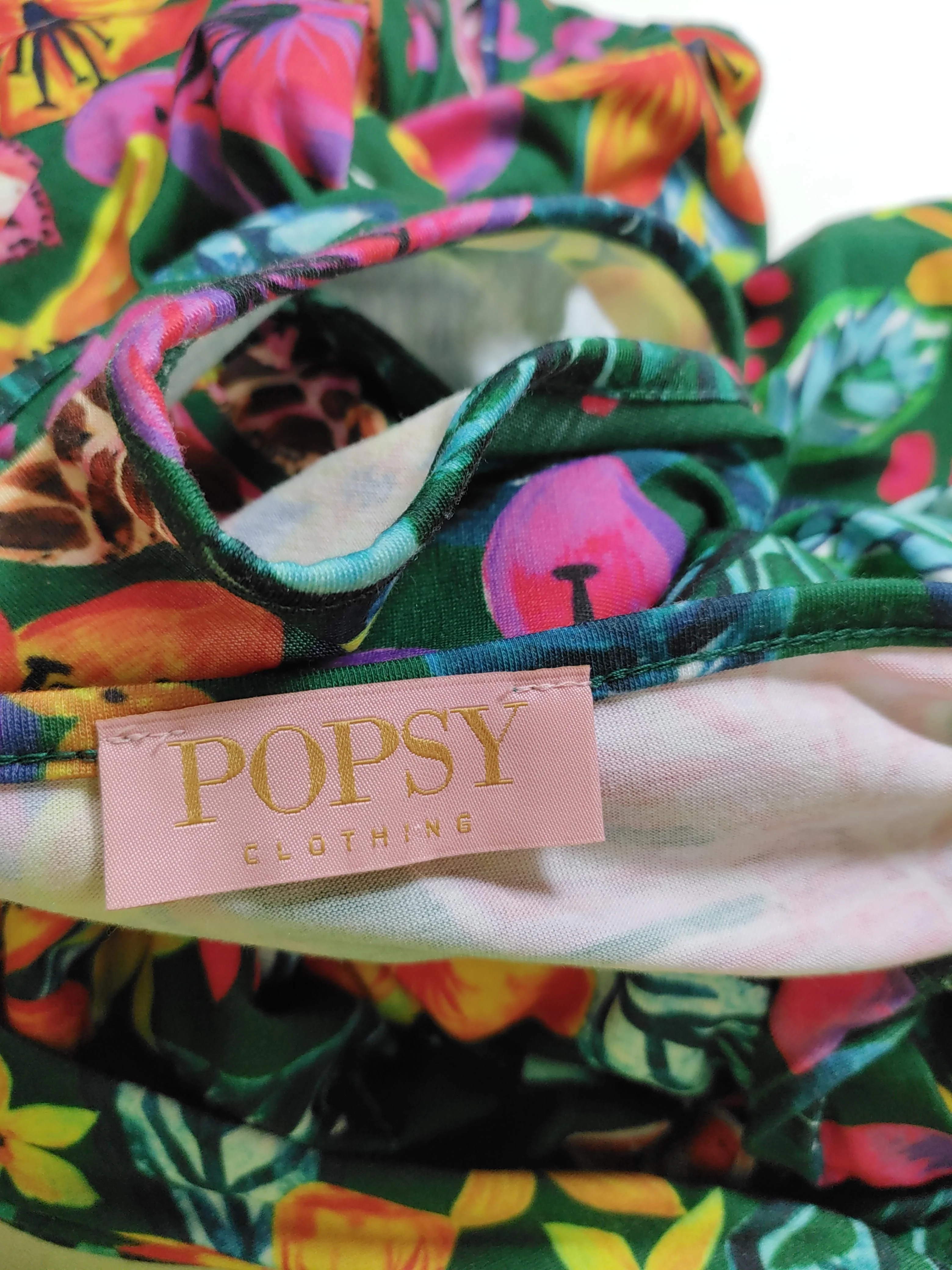 Popsy Skater Midi Dress UK8 in Green - Image 5