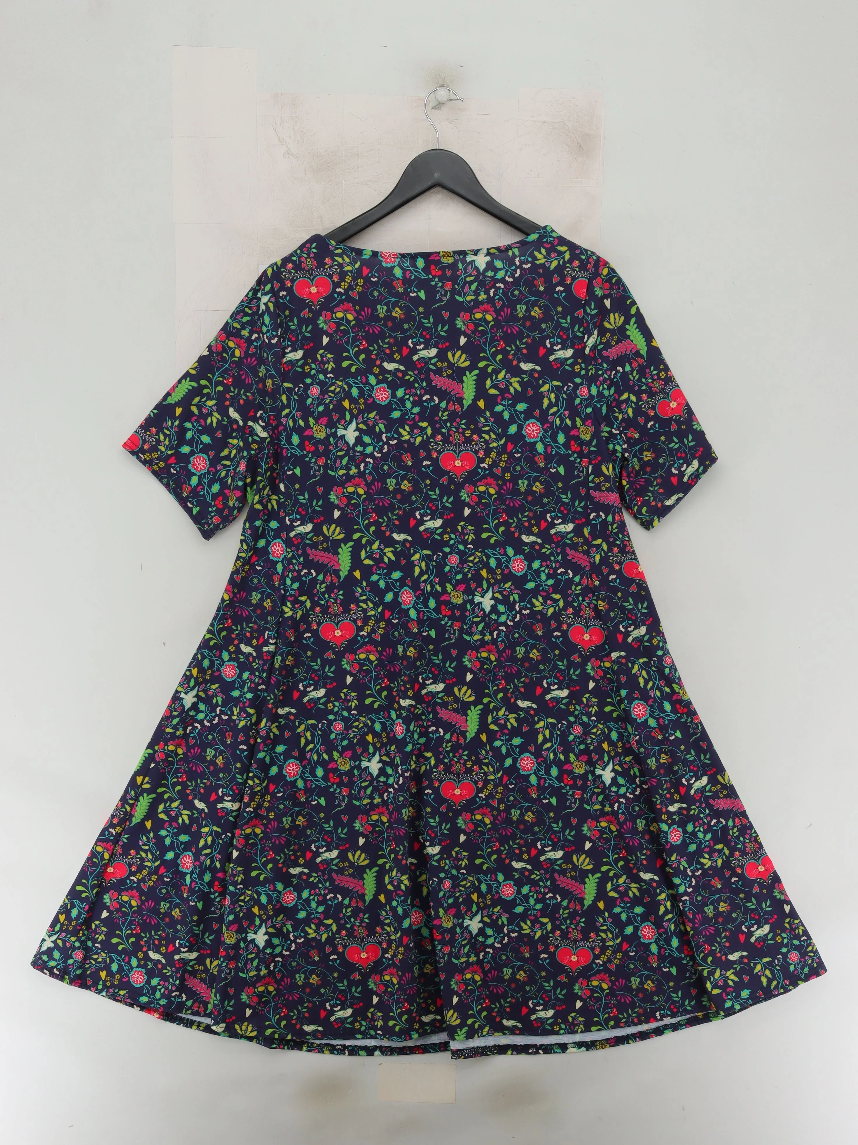 Popsy Skater Mini Dress UK16 in Blue - Image 2