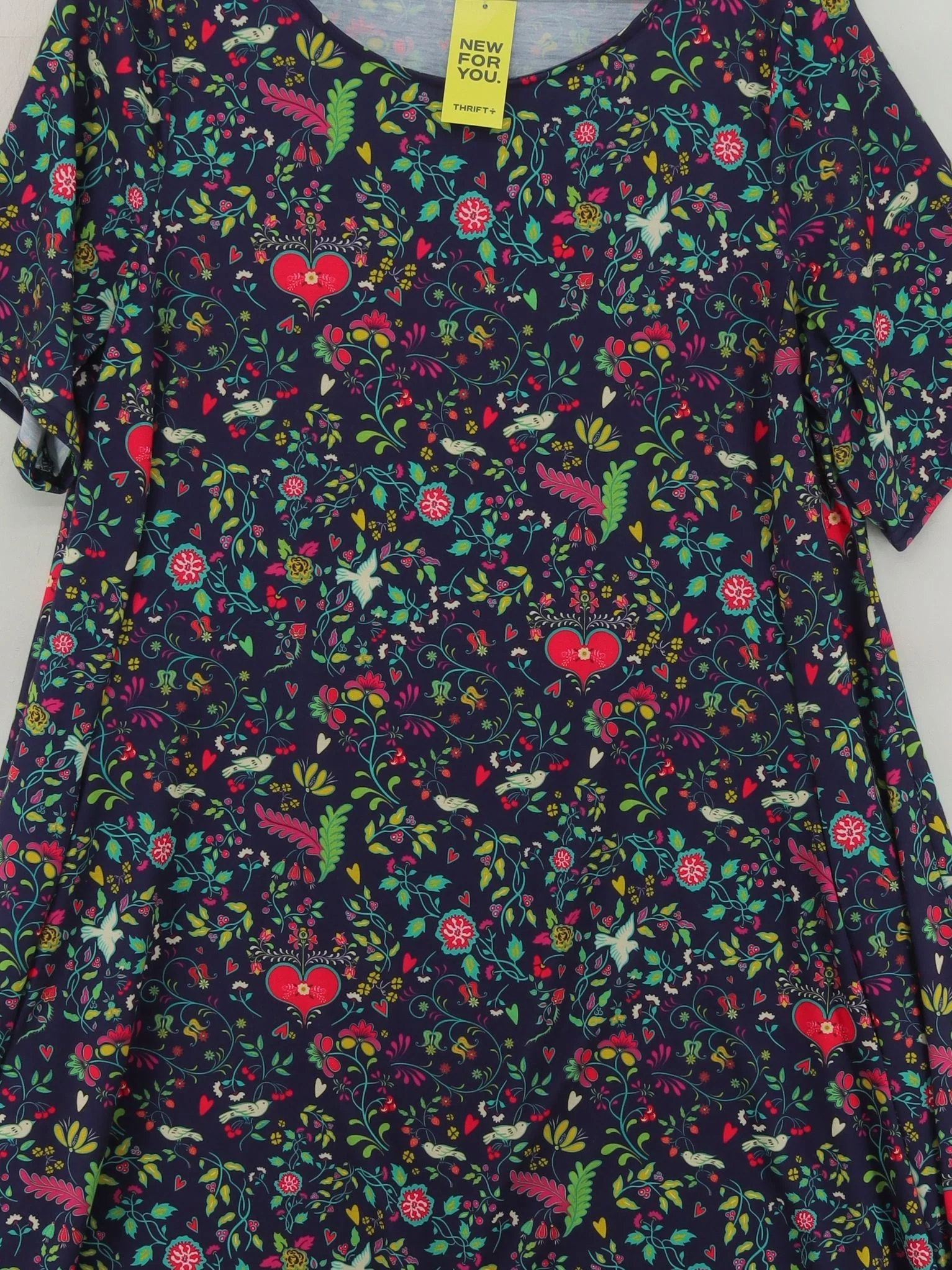 Popsy Skater Mini Dress UK16 in Blue - Image 3