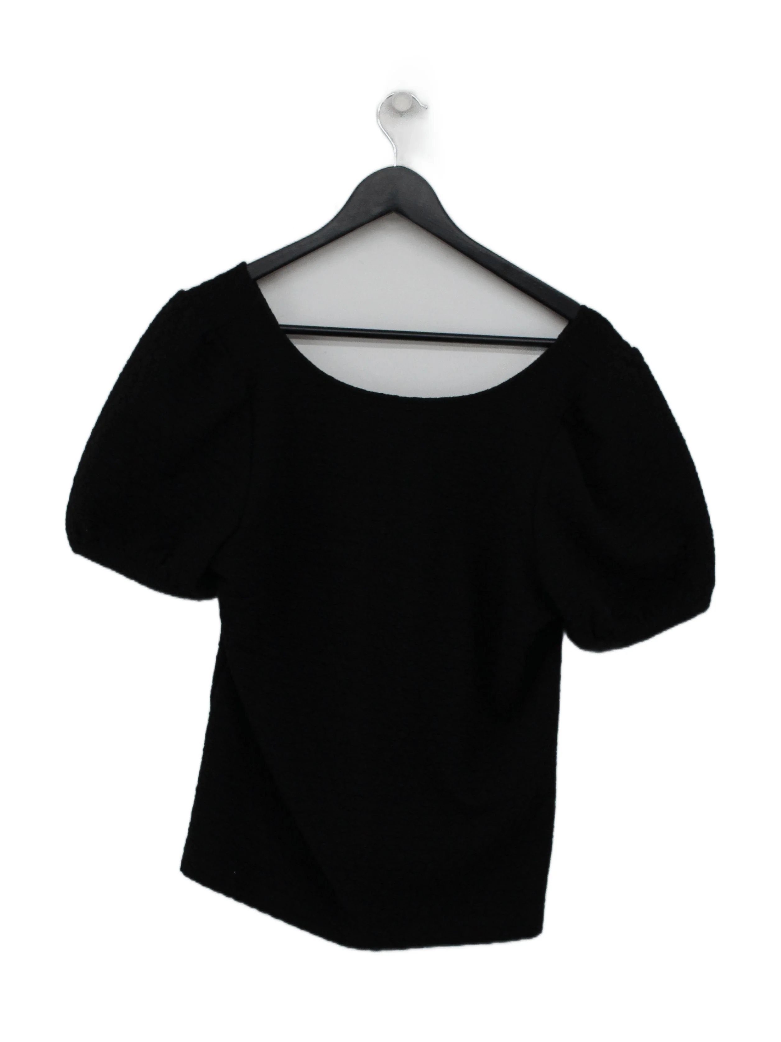 Porridge Women's Top M Black Polyester with Rayon, Spandex Basic