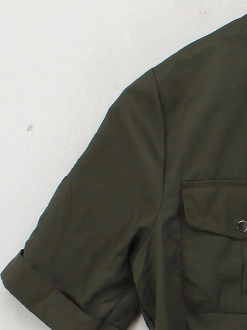 Portobello Women's Shirt UK 8 Green Cotton with Polyester, Elastane Basic - Image 4