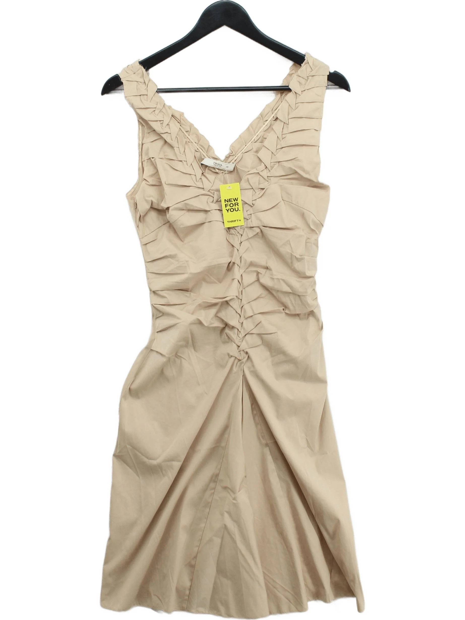 Prada Bodycon Mini Dress M in Tan