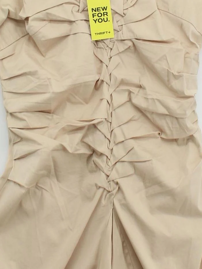 Prada Bodycon Mini Dress M in Tan - Image 3