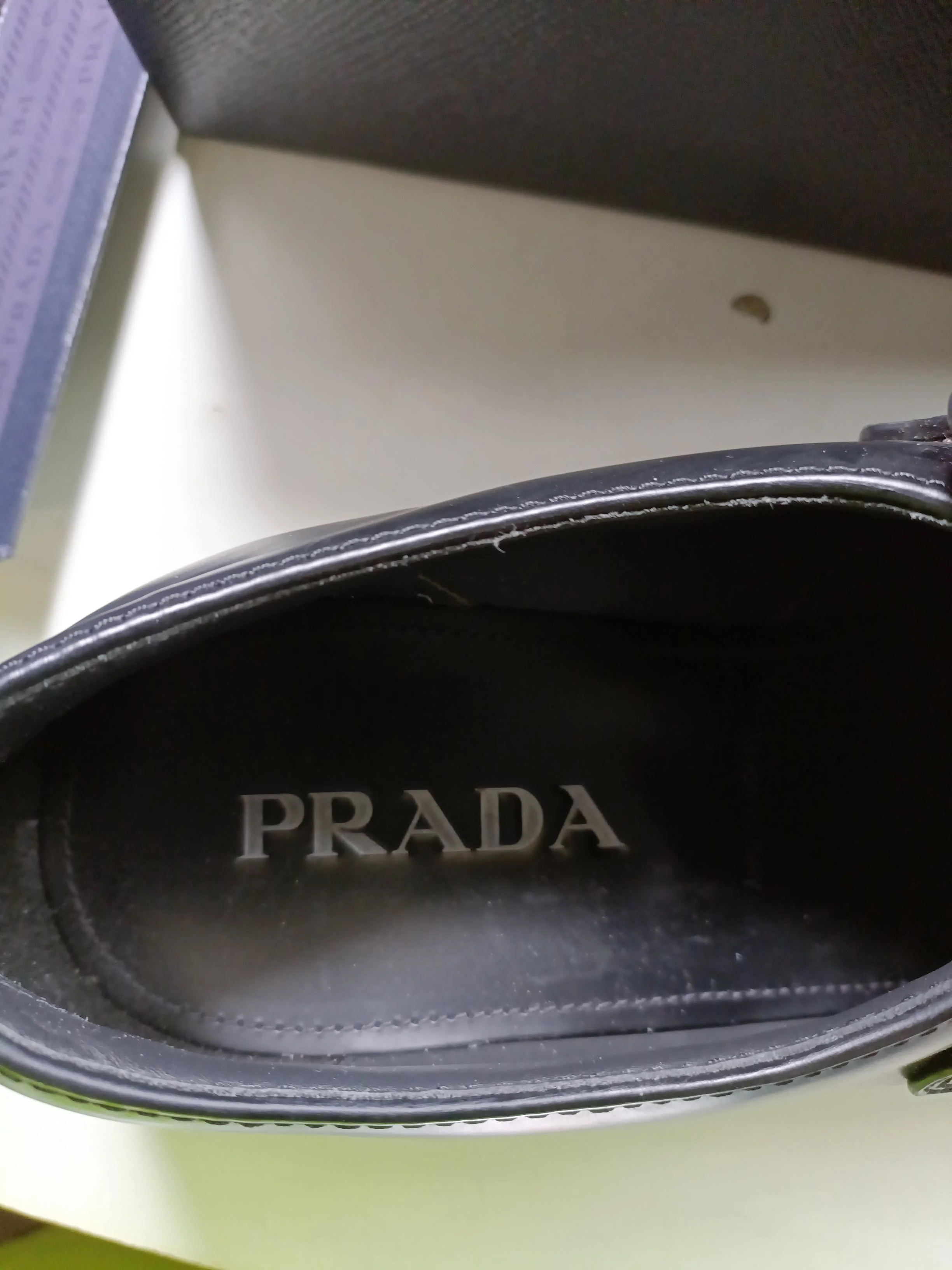 Prada Men's Formal Shoes UK 6.5 Black 100% Leather Brogue - Image 10