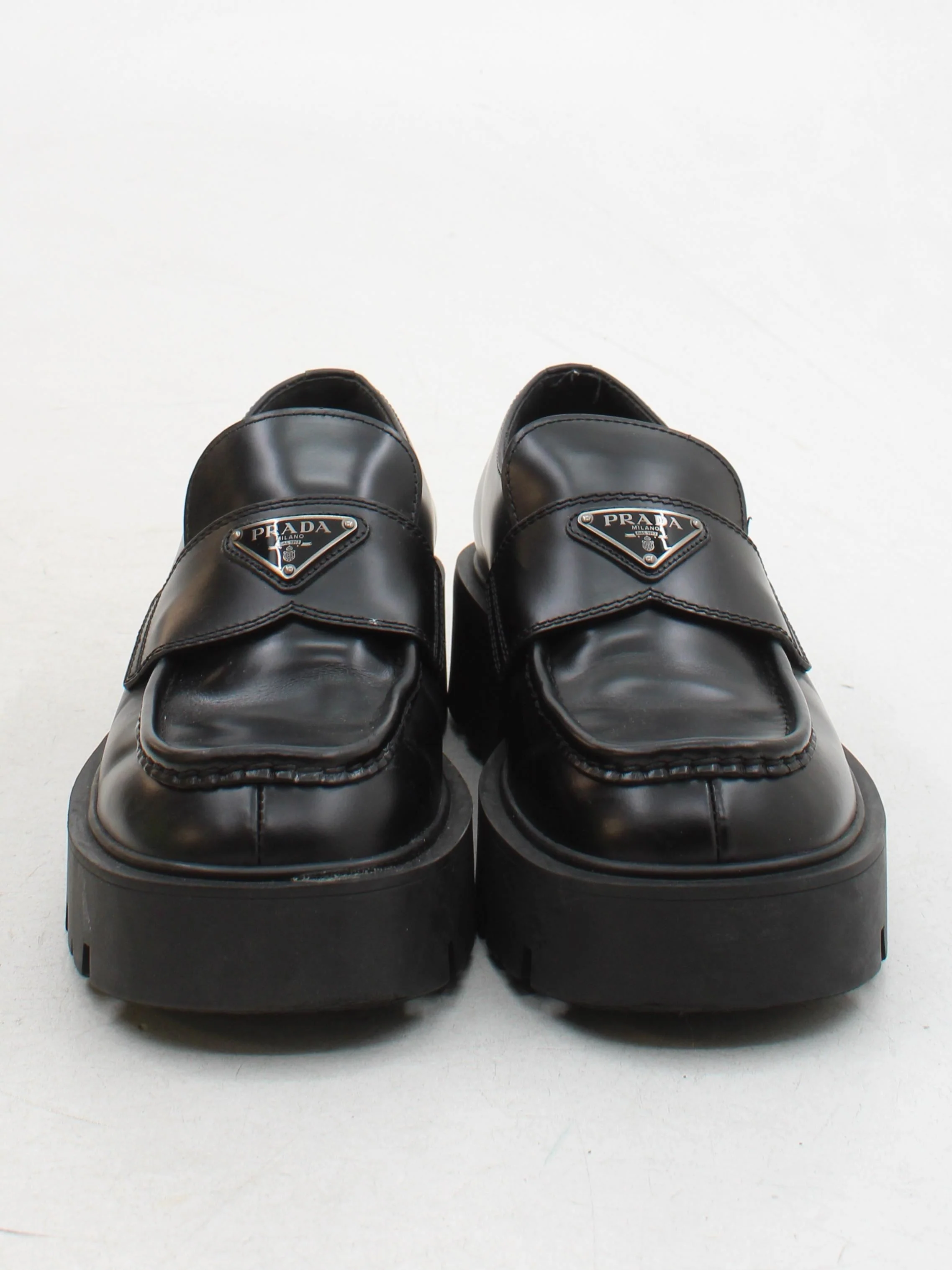 Prada Men's Formal Shoes UK 6.5 Black 100% Leather Brogue - Image 2