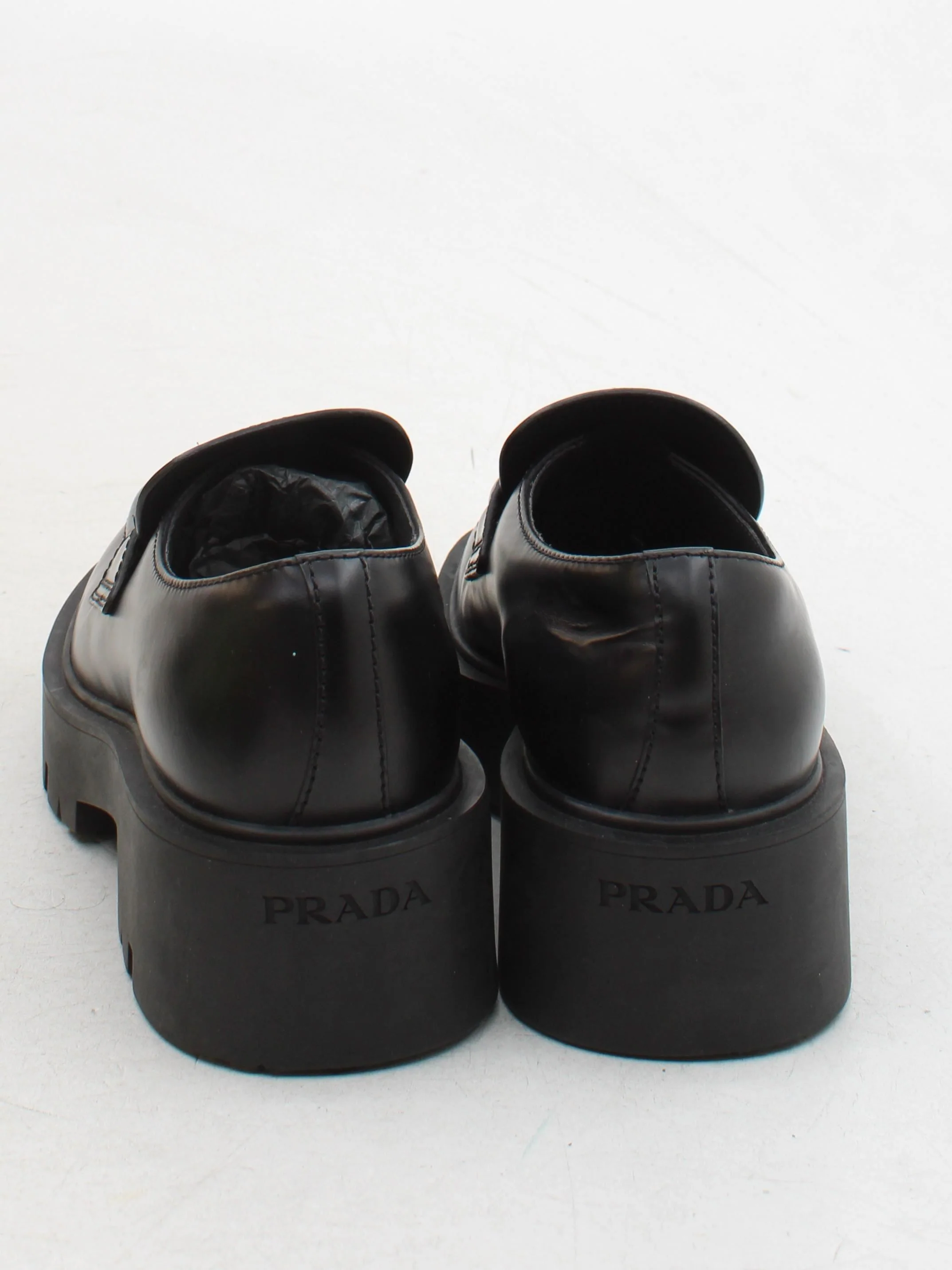 Prada Men's Formal Shoes UK 6.5 Black 100% Leather Brogue - Image 3