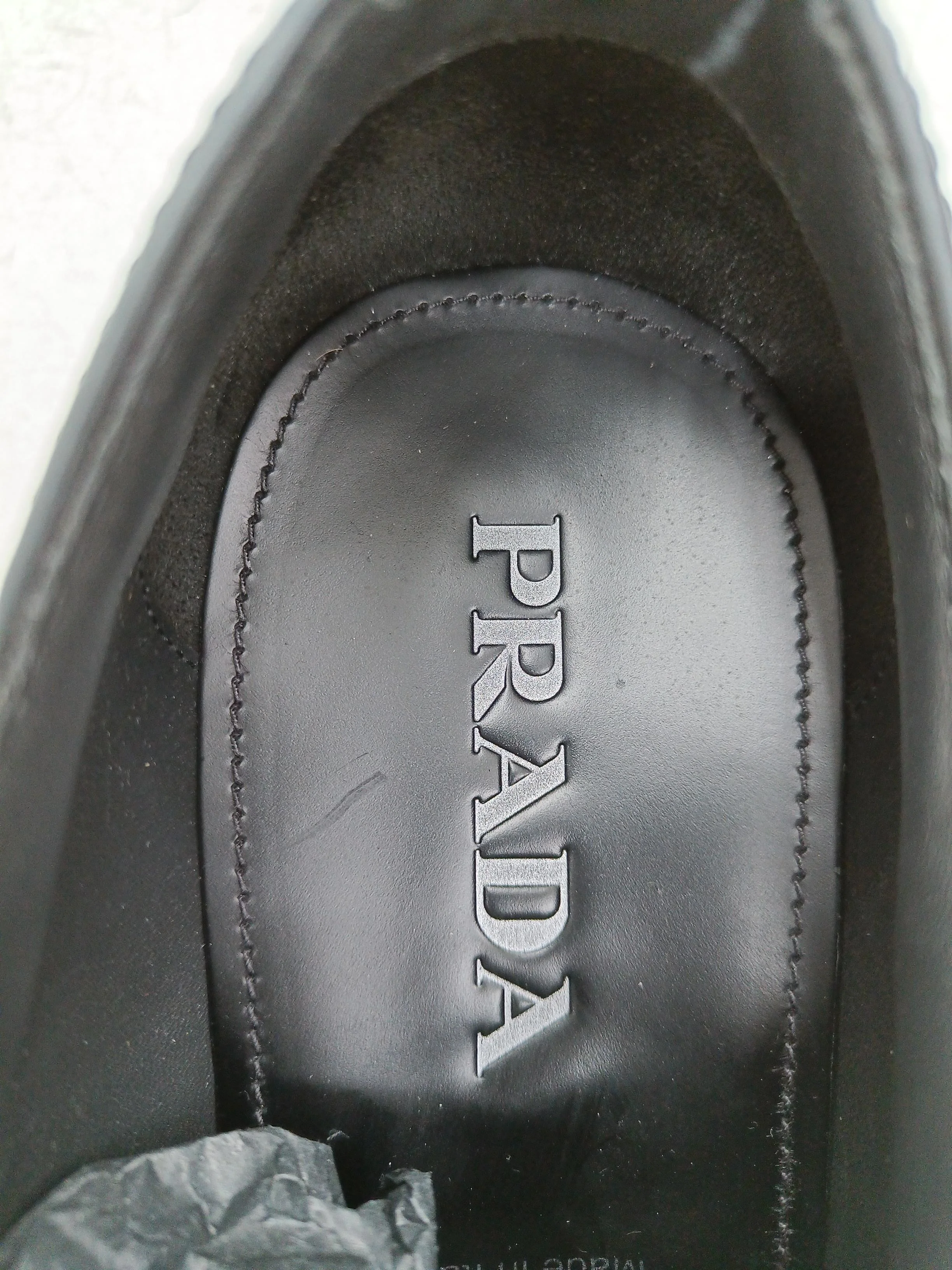 Prada Men's Formal Shoes UK 6.5 Black 100% Leather Brogue - Image 6