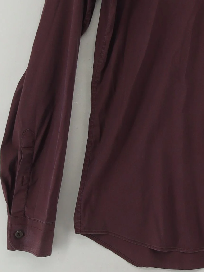 Prada Men's Shirt Chest: 38 in Red Cotton with Polyamide, Elastane Basic - Image 4