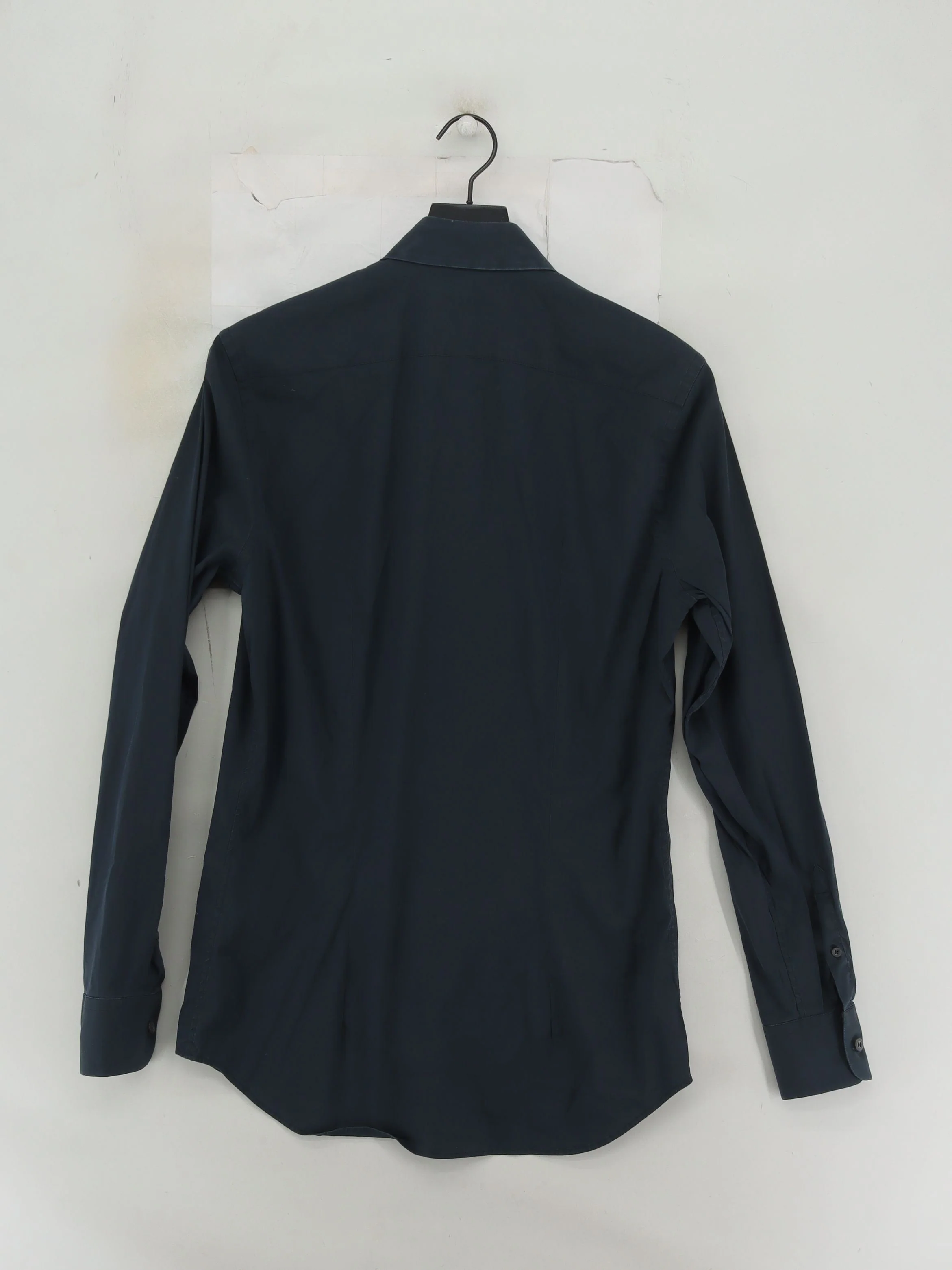 Prada Men's Shirt Collar: 15 in Blue 100% Other Basic - Image 2