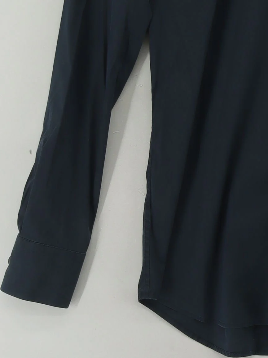 Prada Men's Shirt Collar: 15 in Blue 100% Other Basic - Image 4