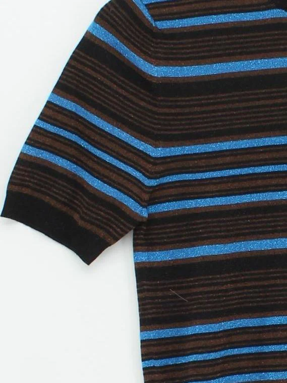 Prada Men's T-Shirt S Multi Striped Wool with Viscose, Other Basic - Image 4