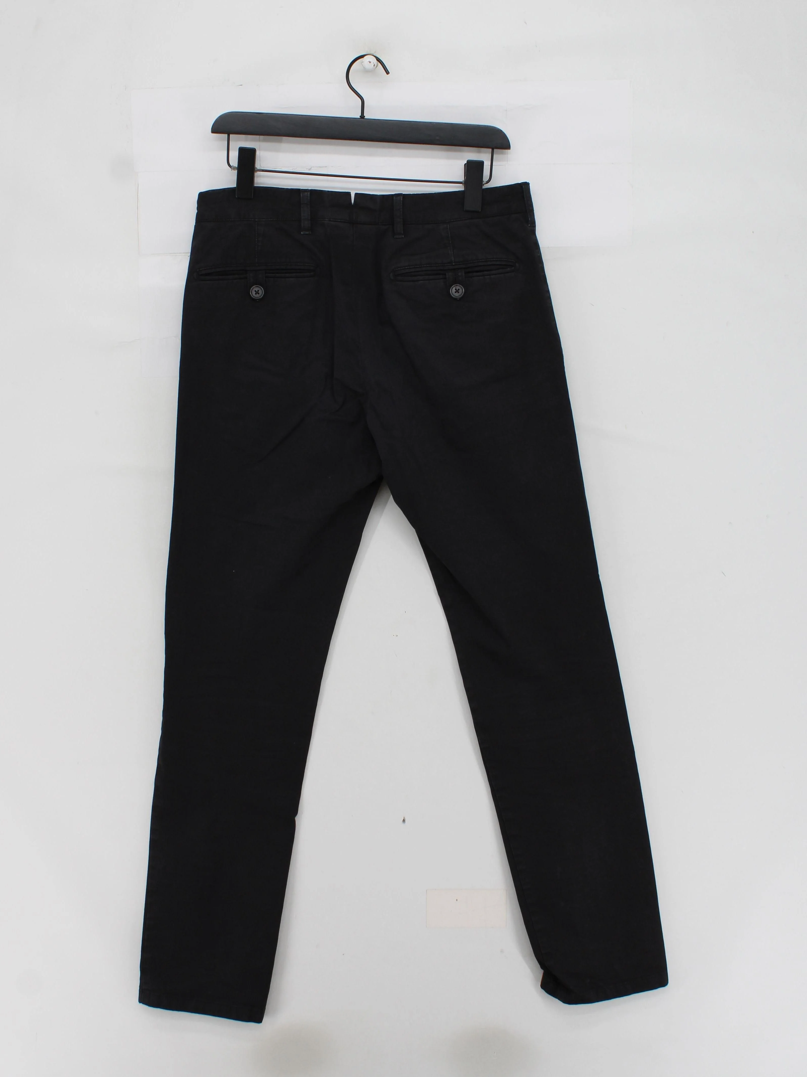Prada Men's Trousers M Black Cotton with Elastane Tapered Chino - Image 2