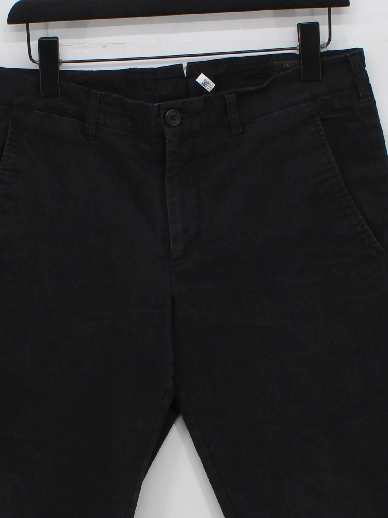 Prada Men's Trousers M Black Cotton with Elastane Tapered Chino - Image 3