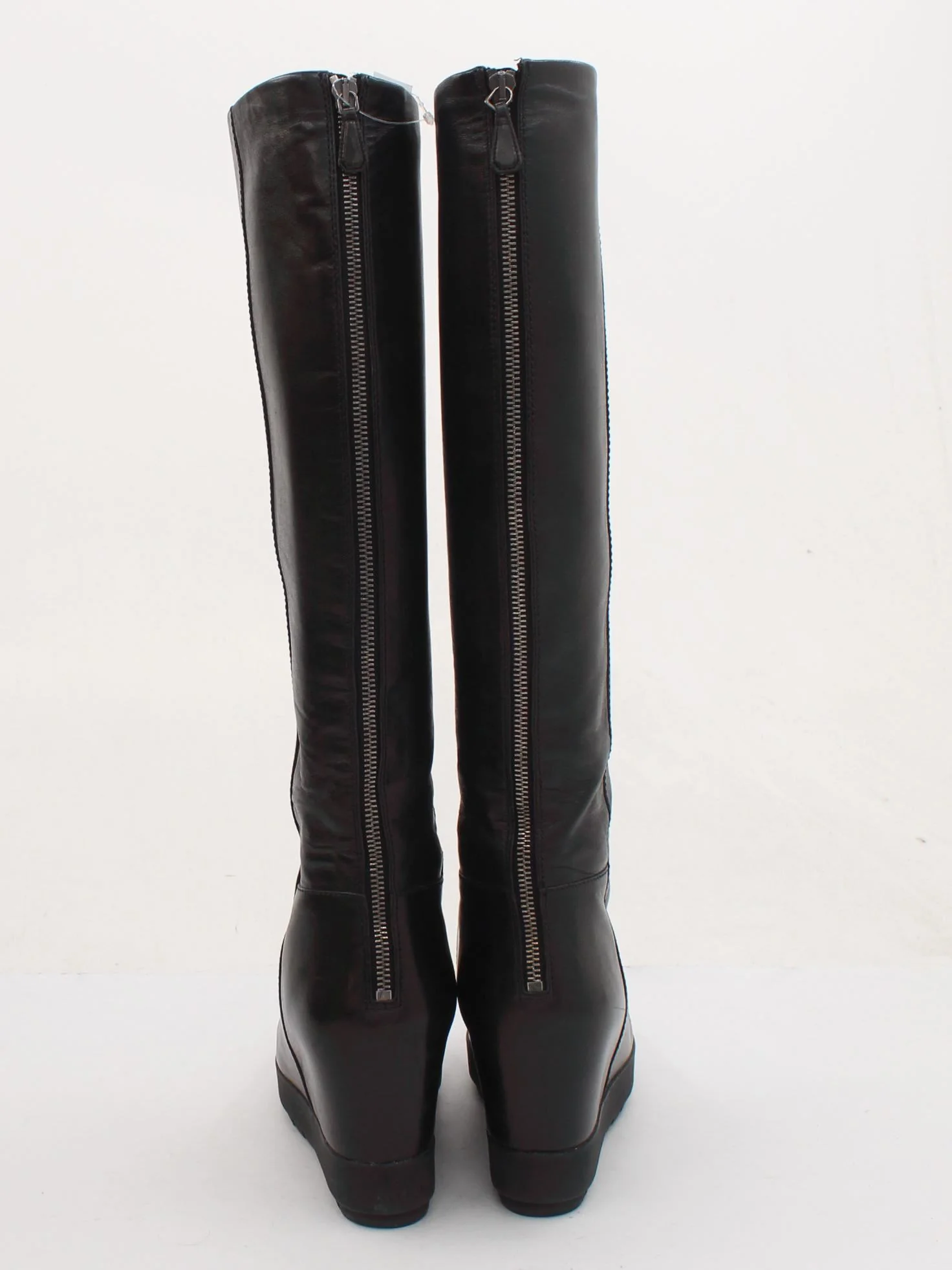 Prada Women's Boots UK 5 Black 100% Leather Platform - Image 3