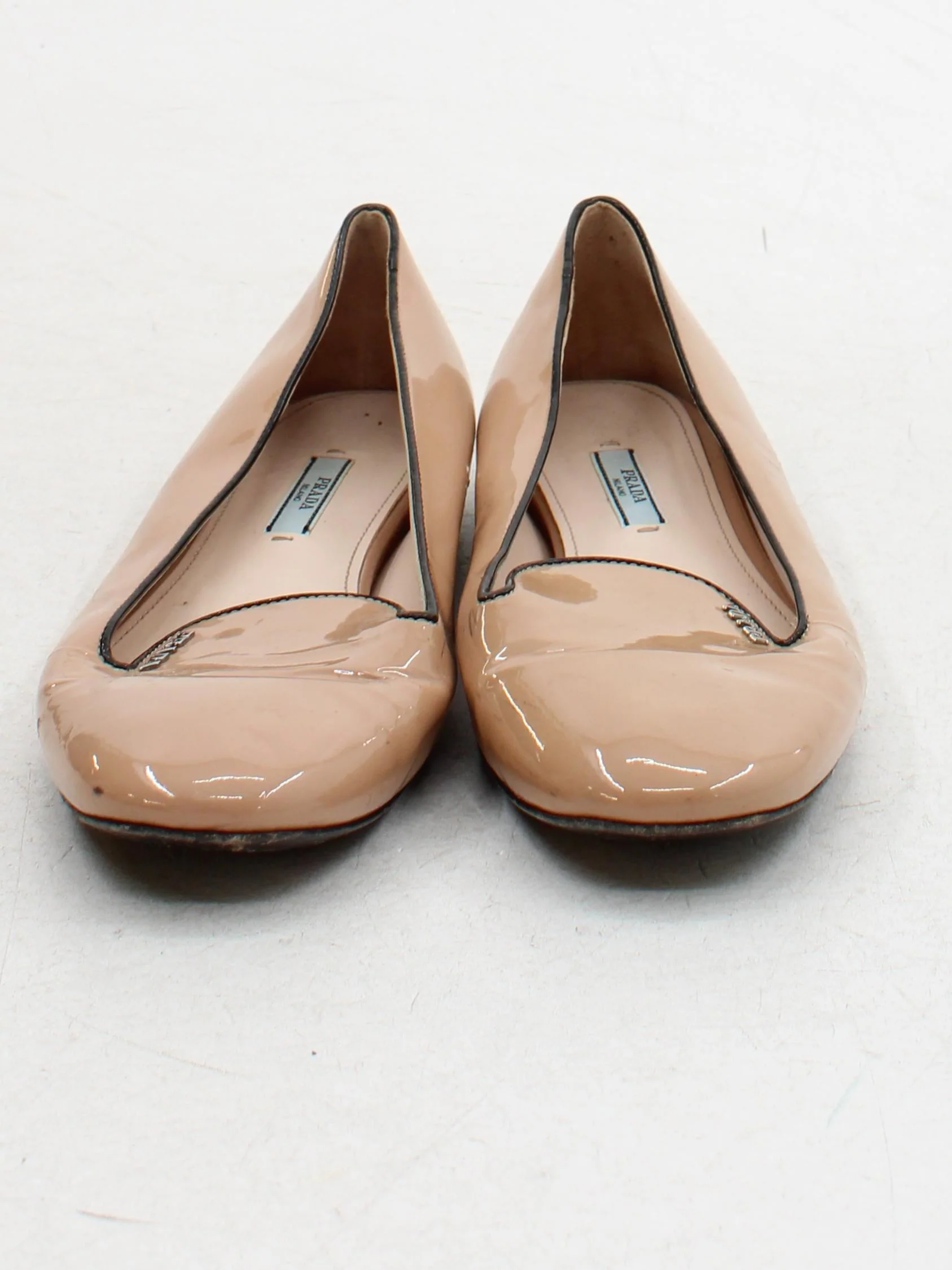 Prada Women's Flat Shoes UK 6 Tan 100% Leather Loafer - Image 2