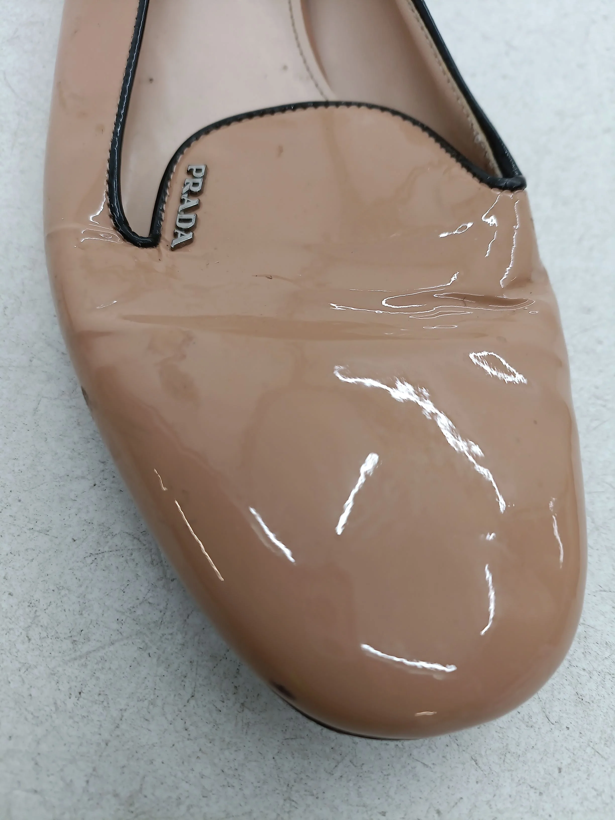 Prada Women's Flat Shoes UK 6 Tan 100% Leather Loafer - Image 8