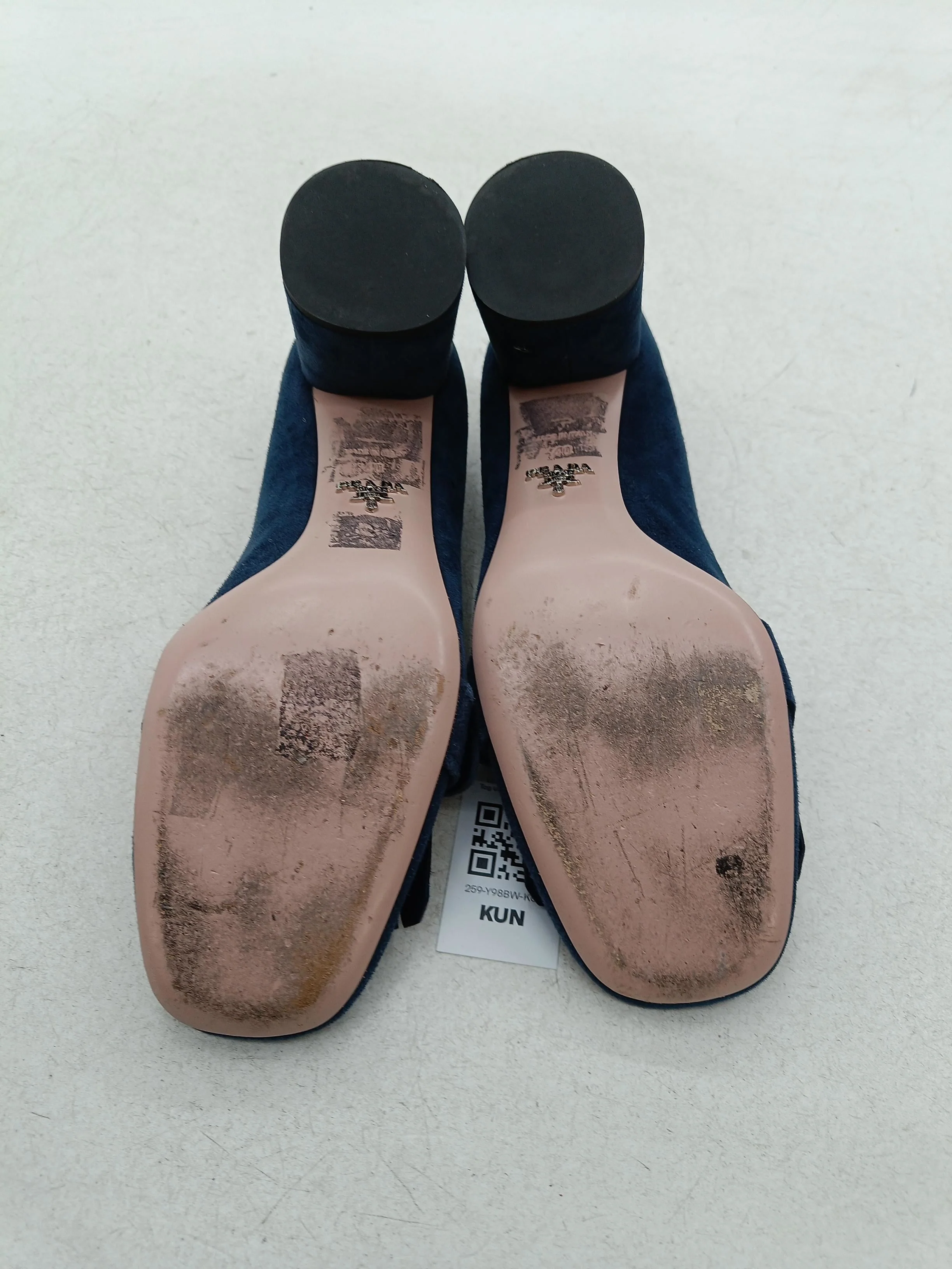Prada Women's Heels UK 6.5 Blue 100% Suede Court - Image 7
