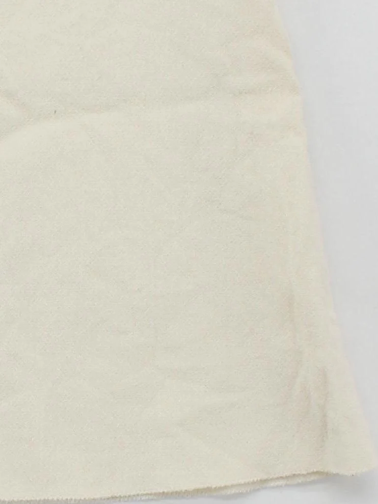 Prada Women's Mini Skirt UK 12 Cream 100% Wool Short Mini - Image 4