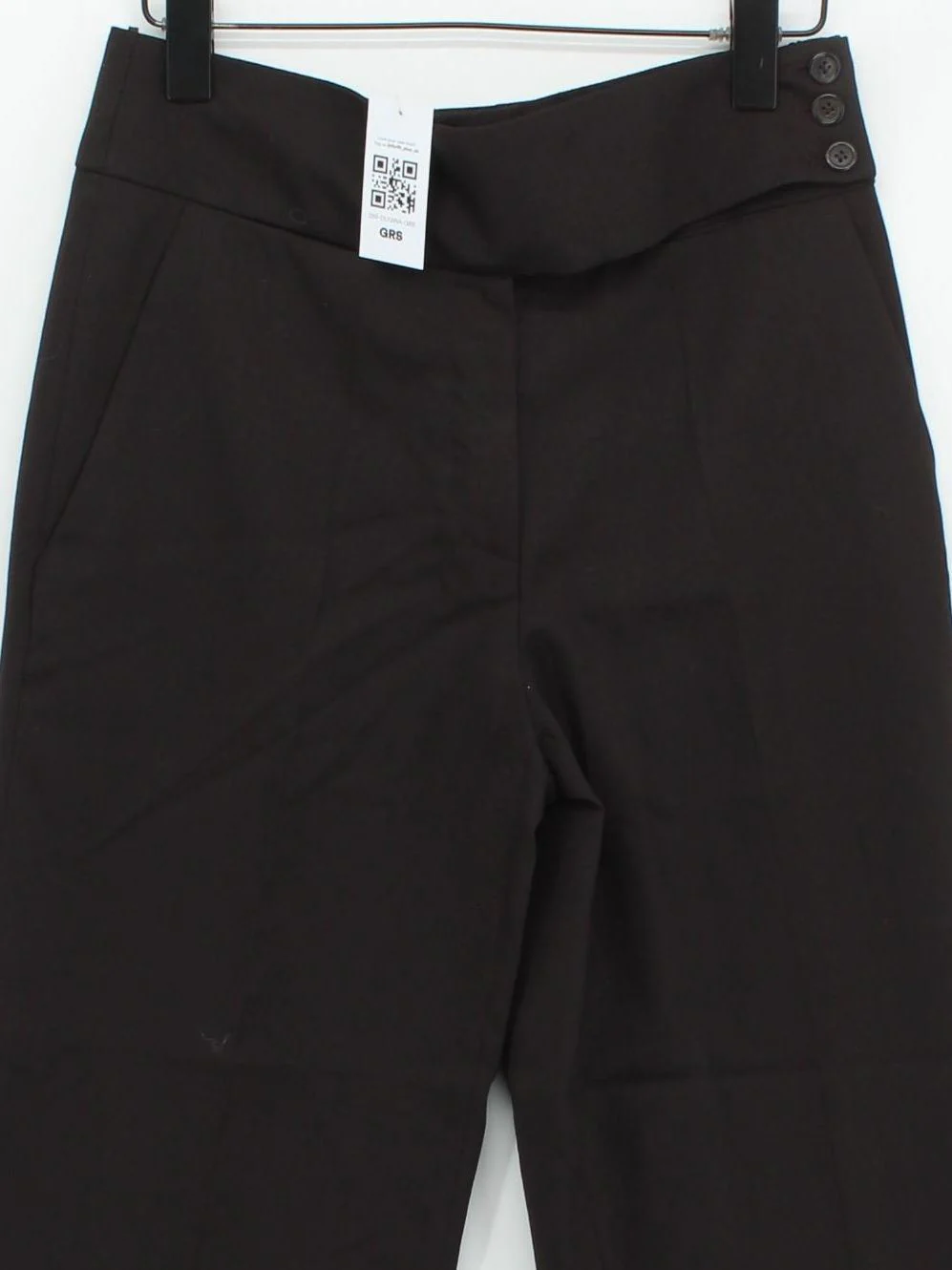 Prada Women's Suit Trousers UK 8 Brown Wool with Other Wide-Leg Dress Pants - Image 3
