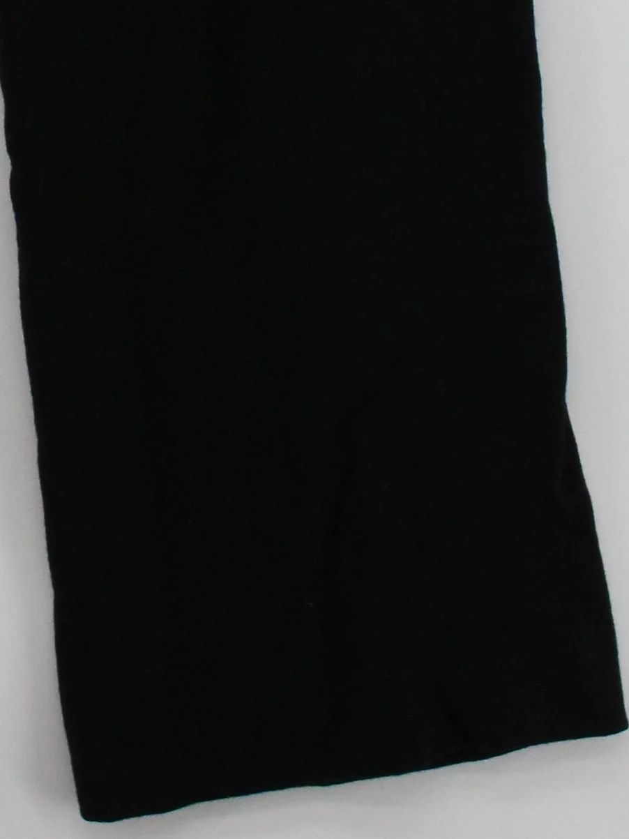 Prada Women's Trousers UK 8 Black 100% Wool Wide-Leg Cropped - Image 4