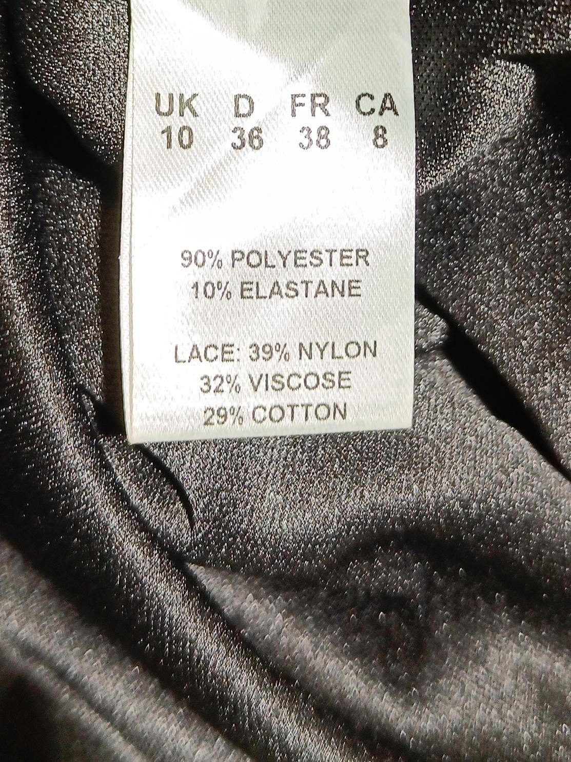Precis Bodycon Mini Dress UK10 in Black - Image 6