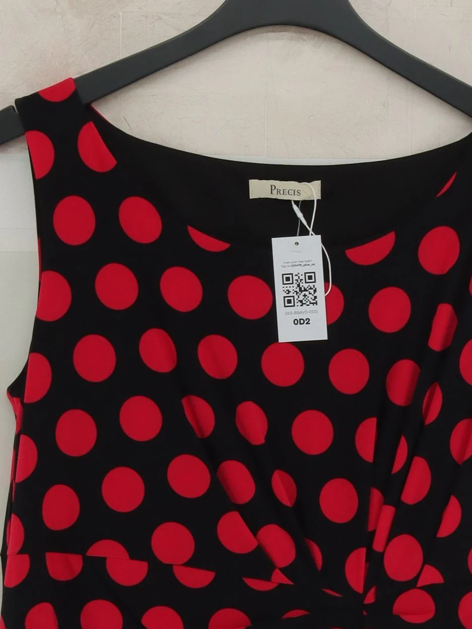 Precis Bodycon Mini Dress UK12 in Black - Image 3