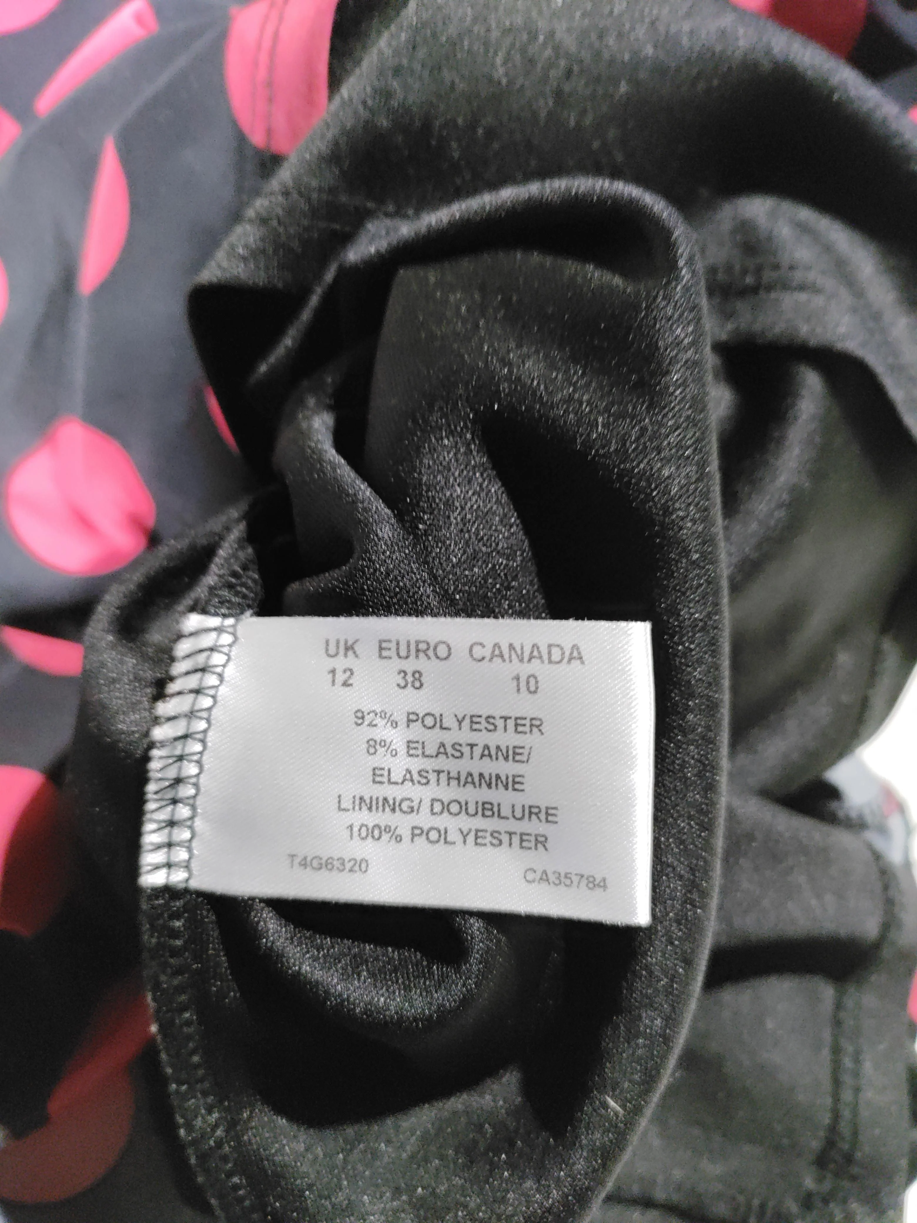 Precis Bodycon Mini Dress UK12 in Black - Image 6