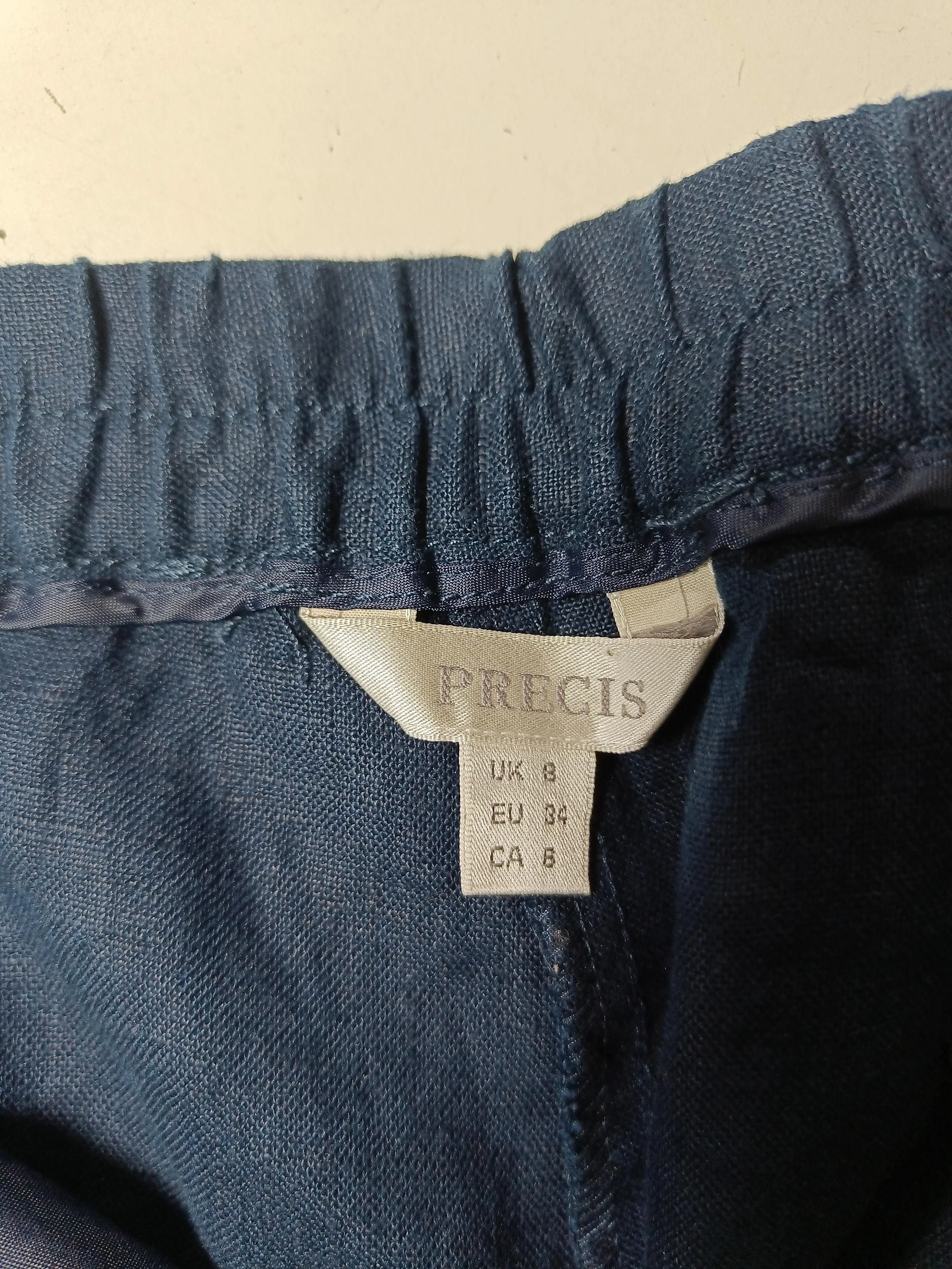 Precis Men's Trousers S Blue 100% Linen Straight Chino - Image 5