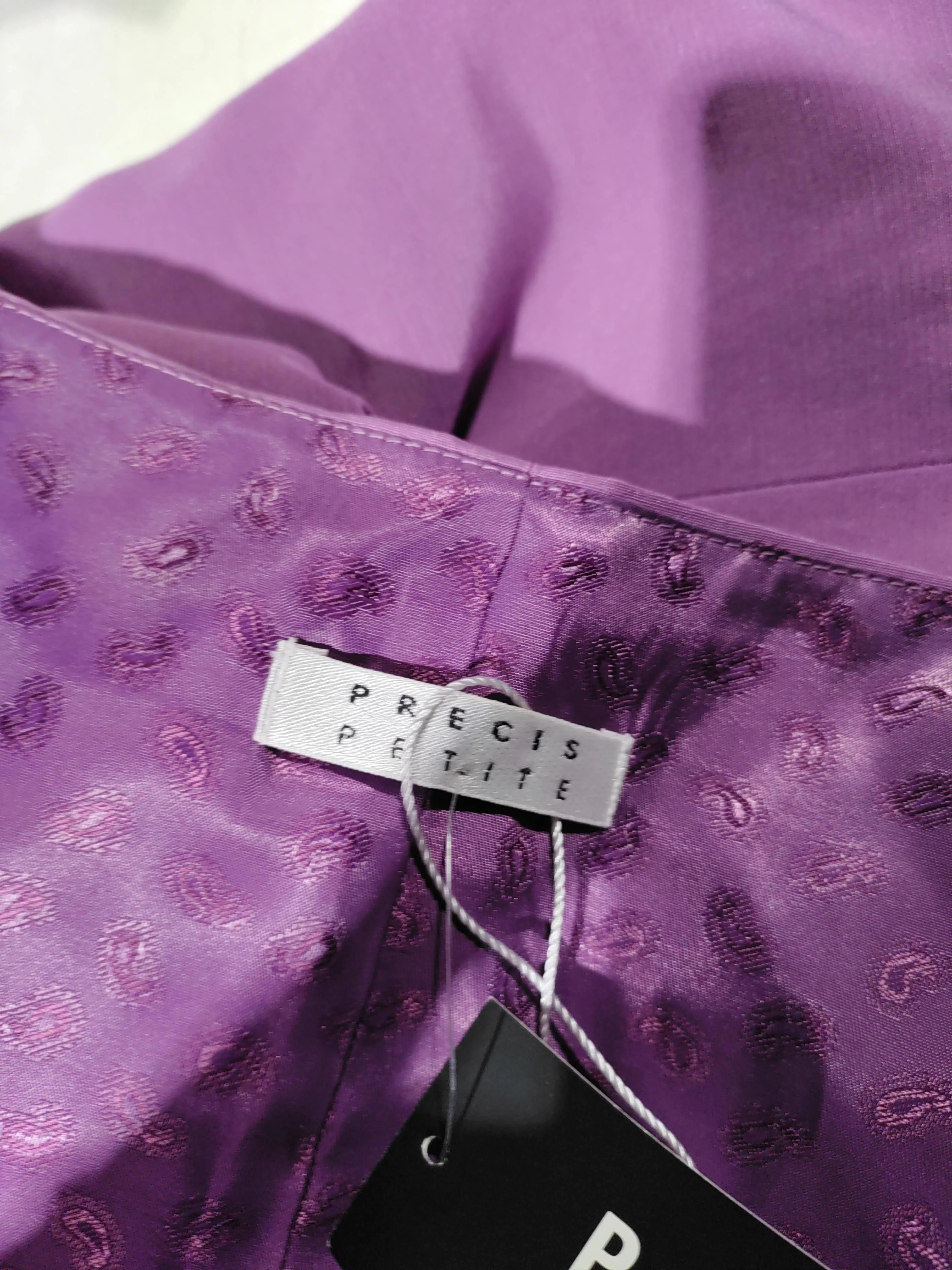 Precis Petite Mini Dress UK14 in Purple - Image 5