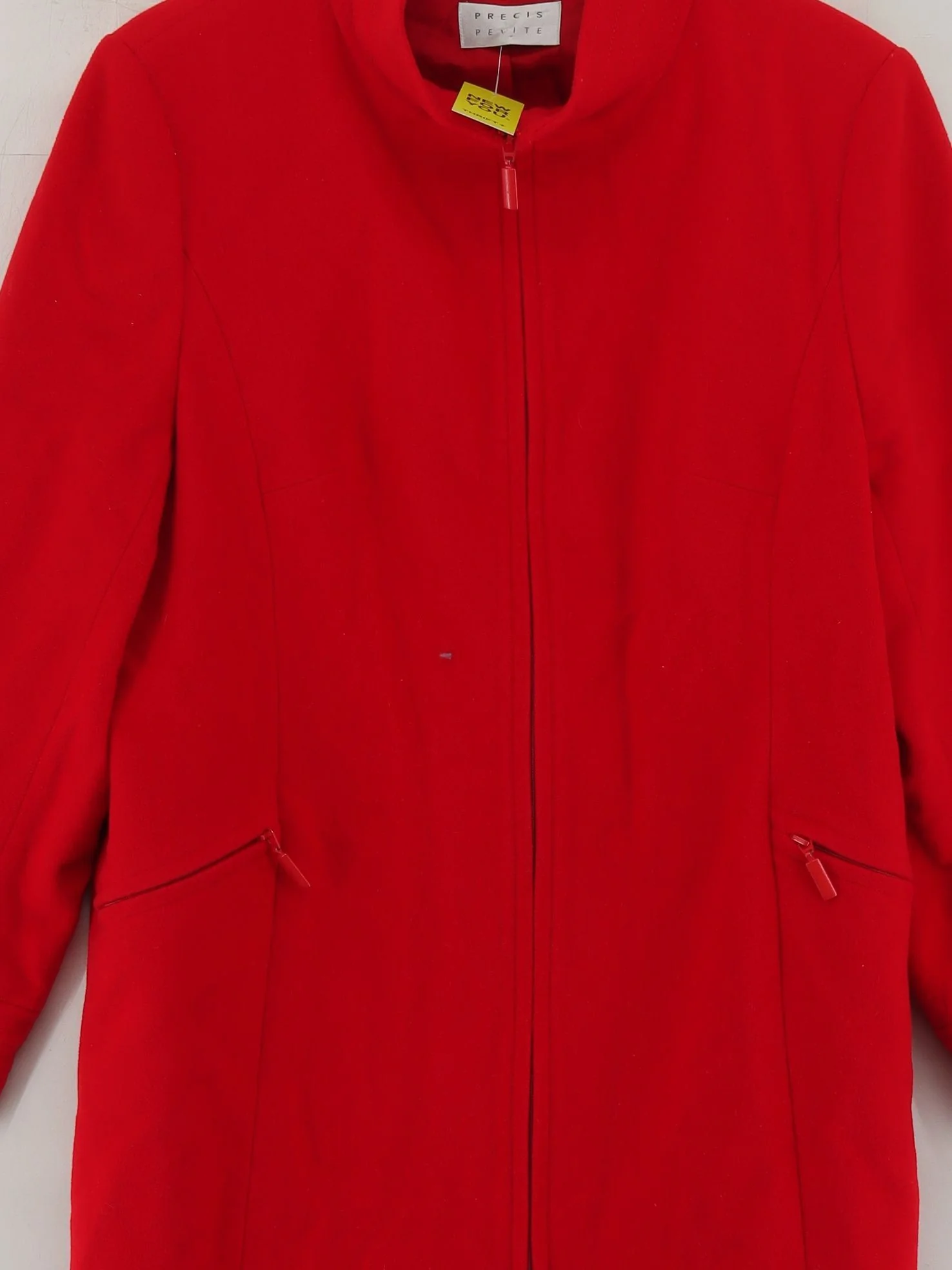 Precis Petite Women's Coat UK 16 Red Wool - Image 3