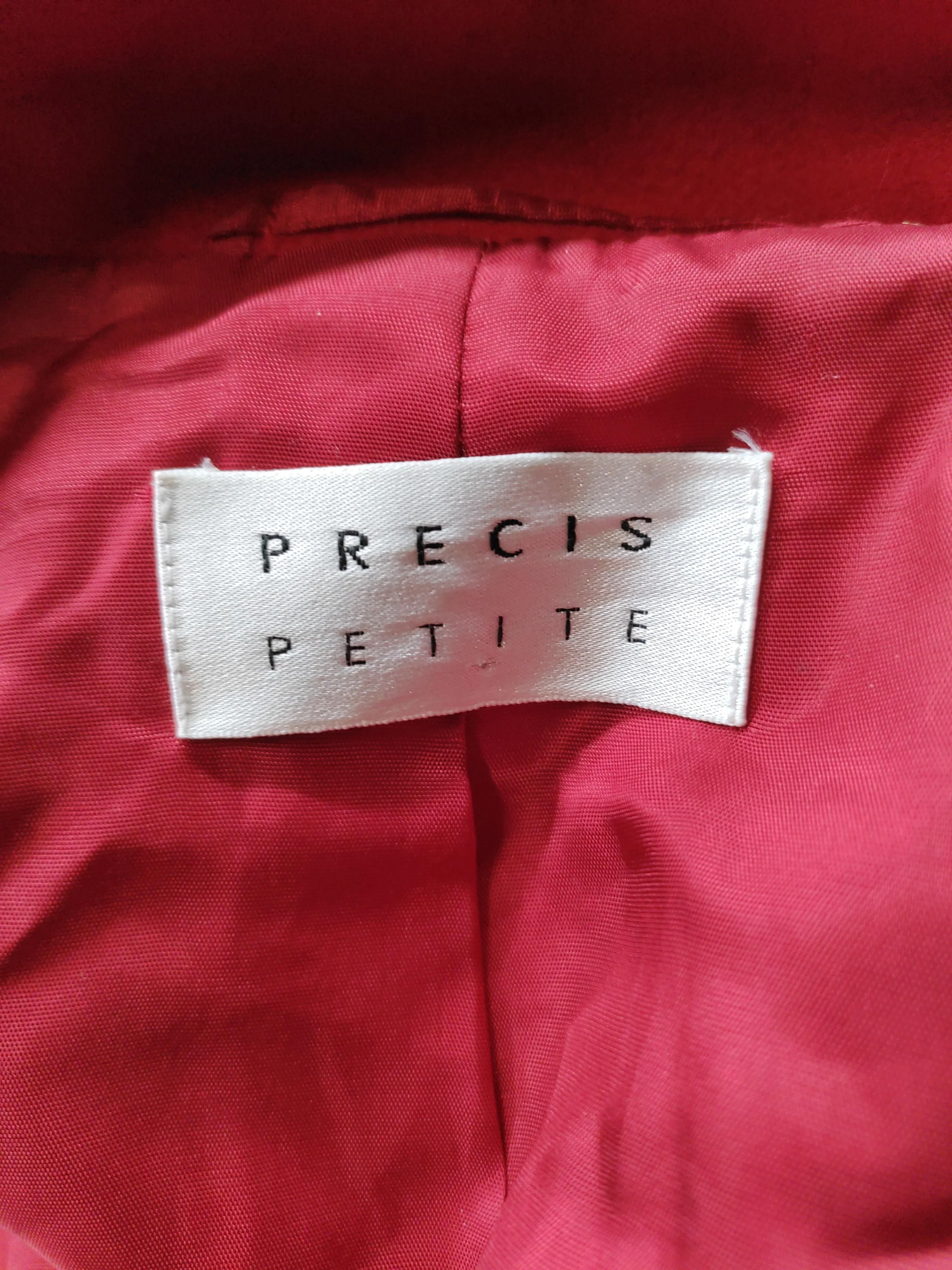 Precis Petite Women's Coat UK 16 Red Wool - Image 6