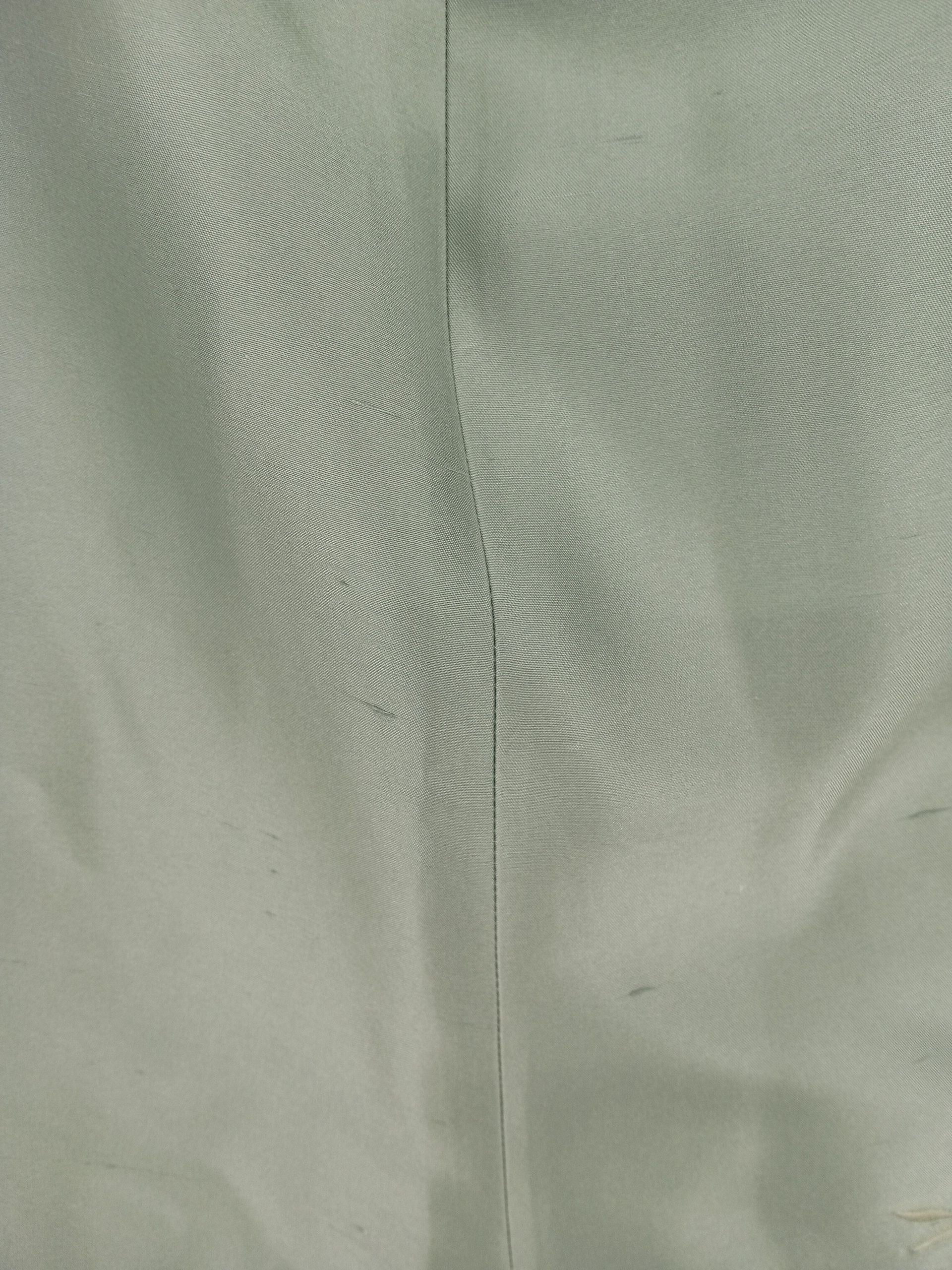 Precis Petite Women's Midi Skirt UK 12 Green Silk with Acetate, Polyester A-Line - Image 5