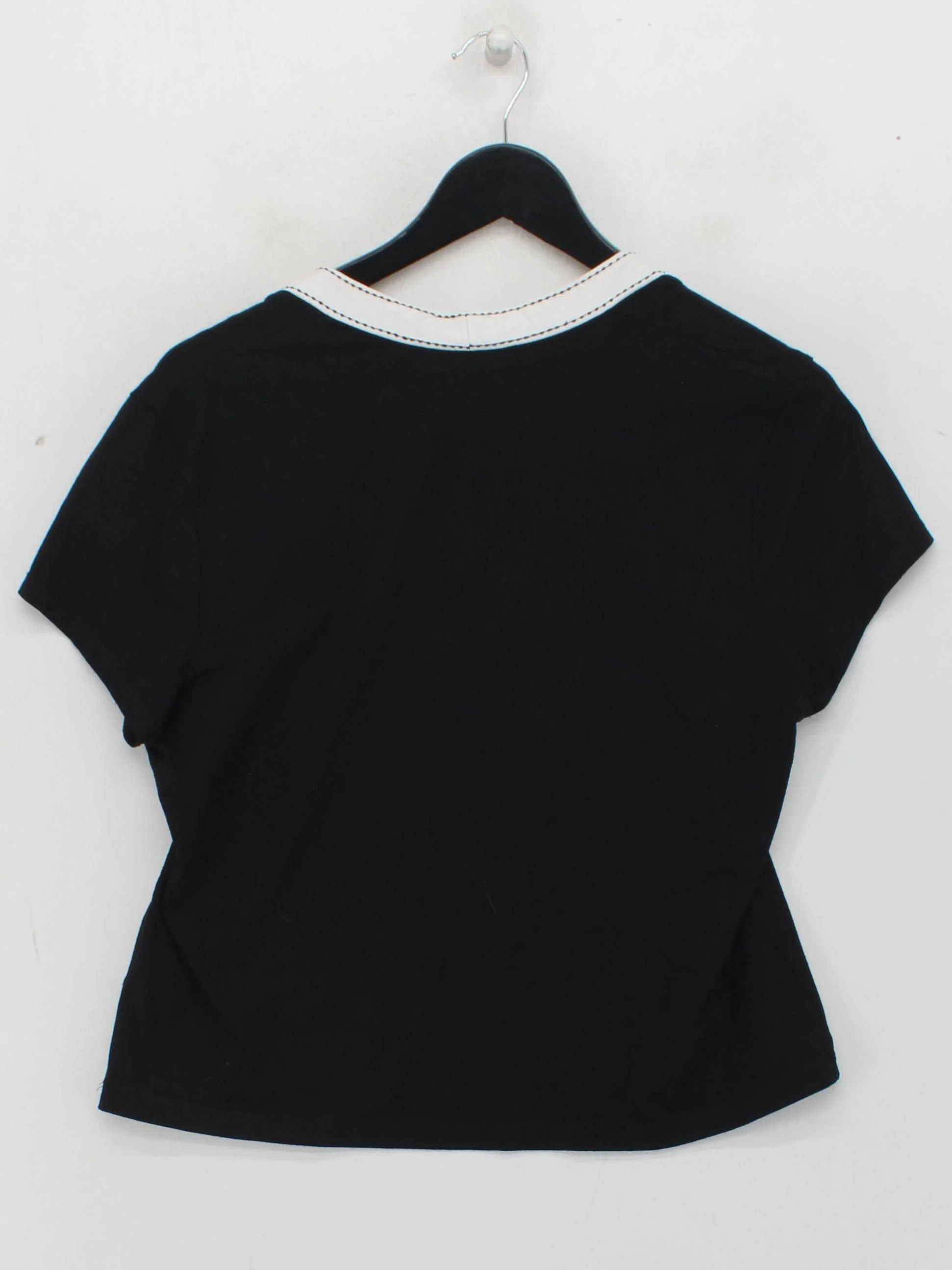 Precis Petite Women's T-Shirt L Black Viscose with Elastane Basic - Image 2