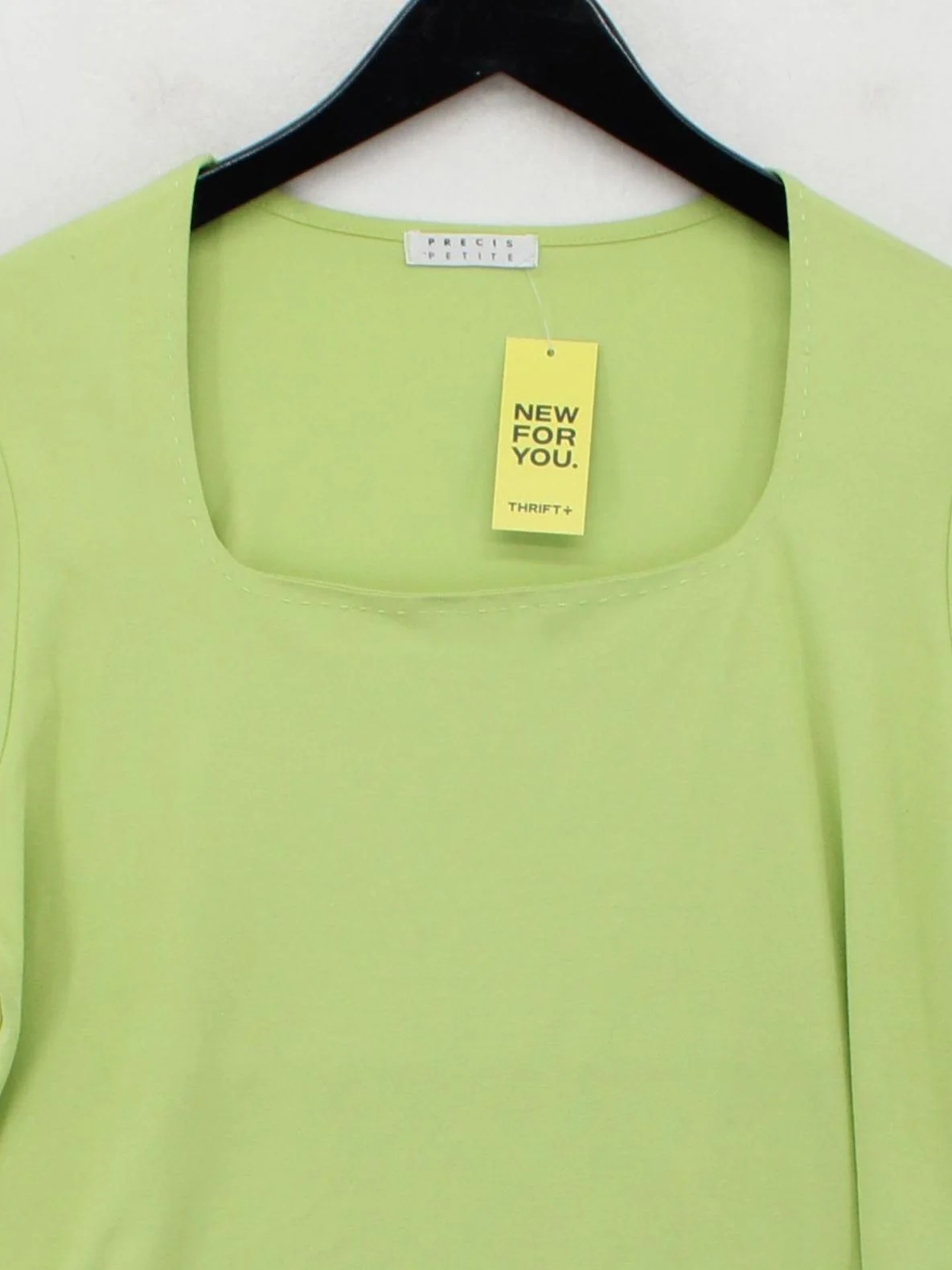 Precis Petite Women's T-Shirt L Green Viscose with Elastane Basic - Image 3