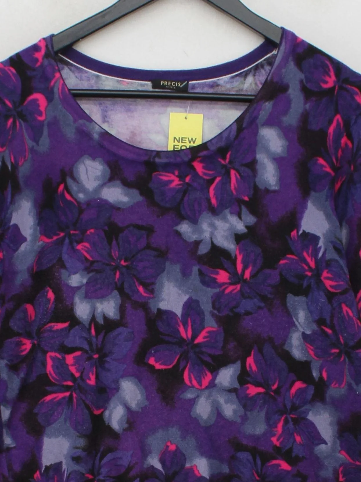 Precis Petite Women's Top L Multi Viscose with Nylon, Elastane Basic - Image 3