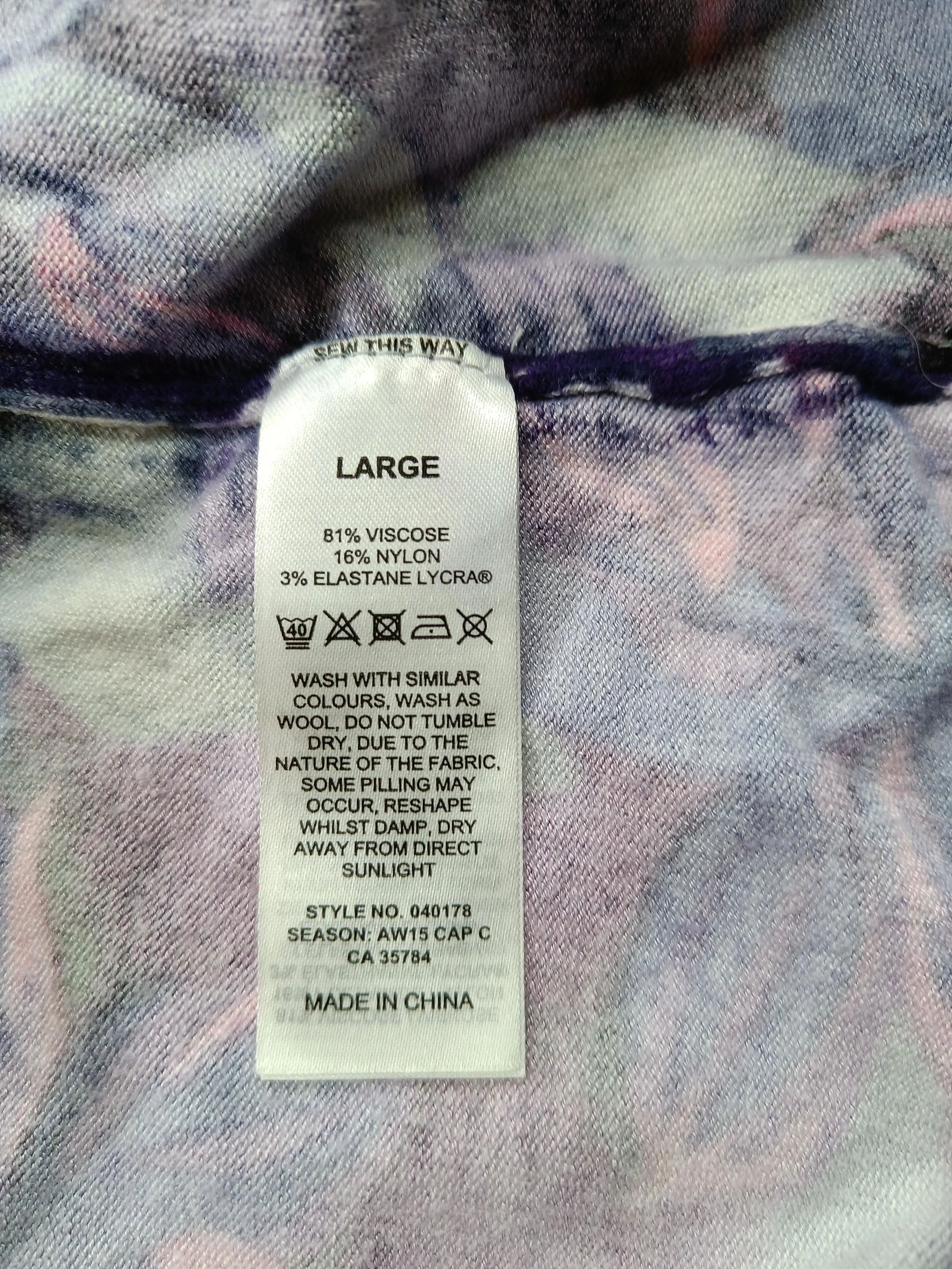 Precis Petite Women's Top L Multi Viscose with Nylon, Elastane Basic - Image 7