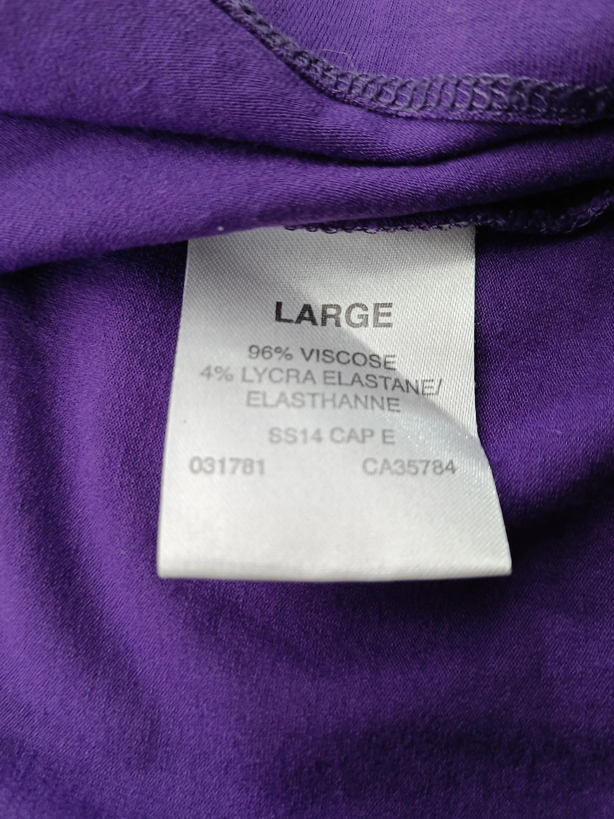 Precis Petite Women's Top L Purple Viscose with Elastane Basic - Image 7