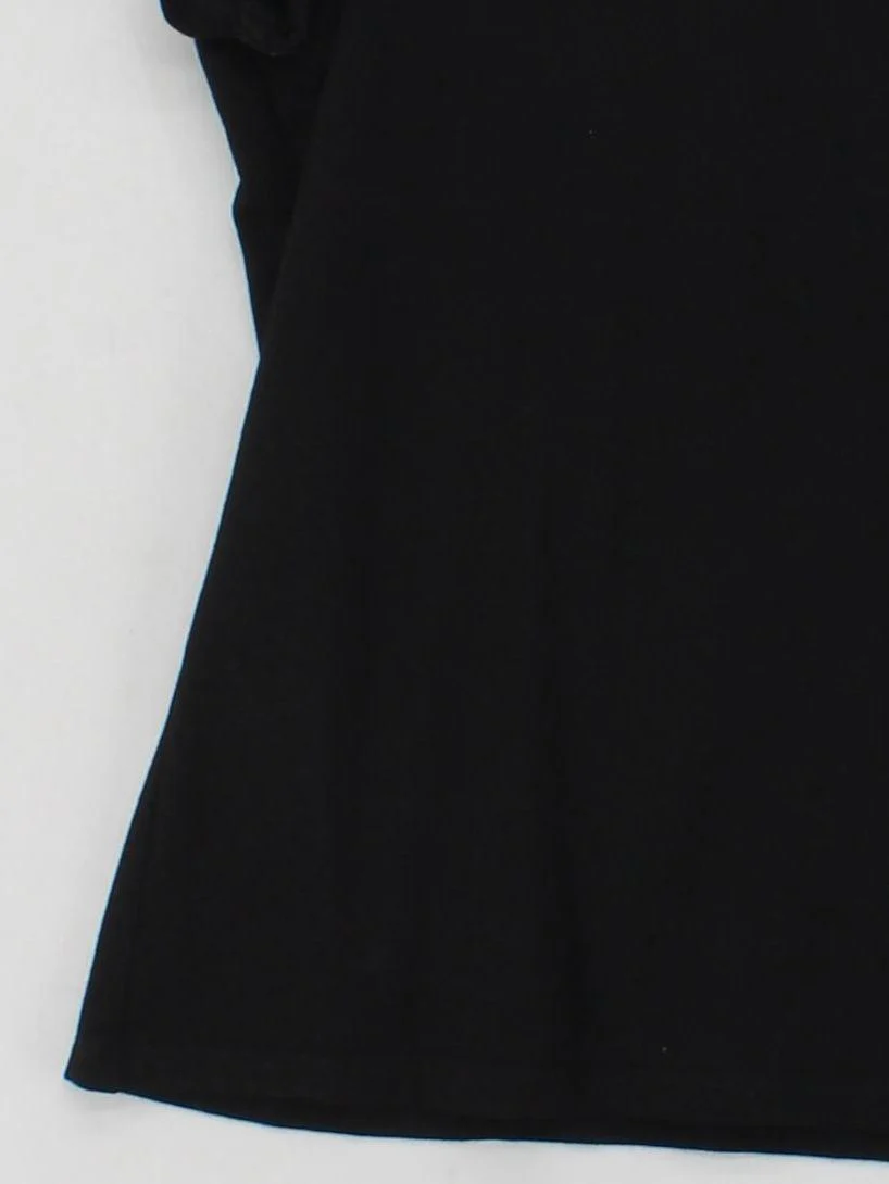 Precis Women's T-Shirt L Black Viscose with Elastane, Polyester Basic - Image 4