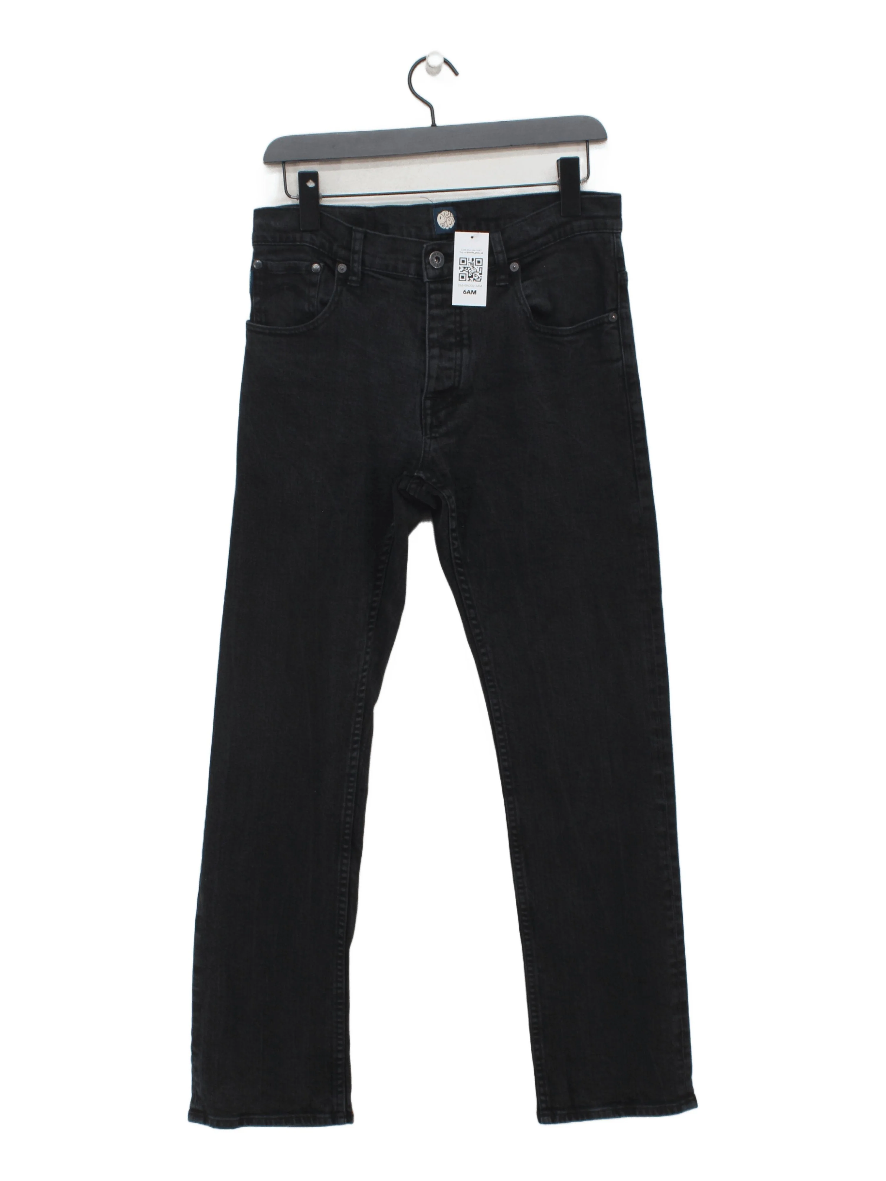 Pretty Green Men's Jeans W 32 in Black Cotton with Other Straight