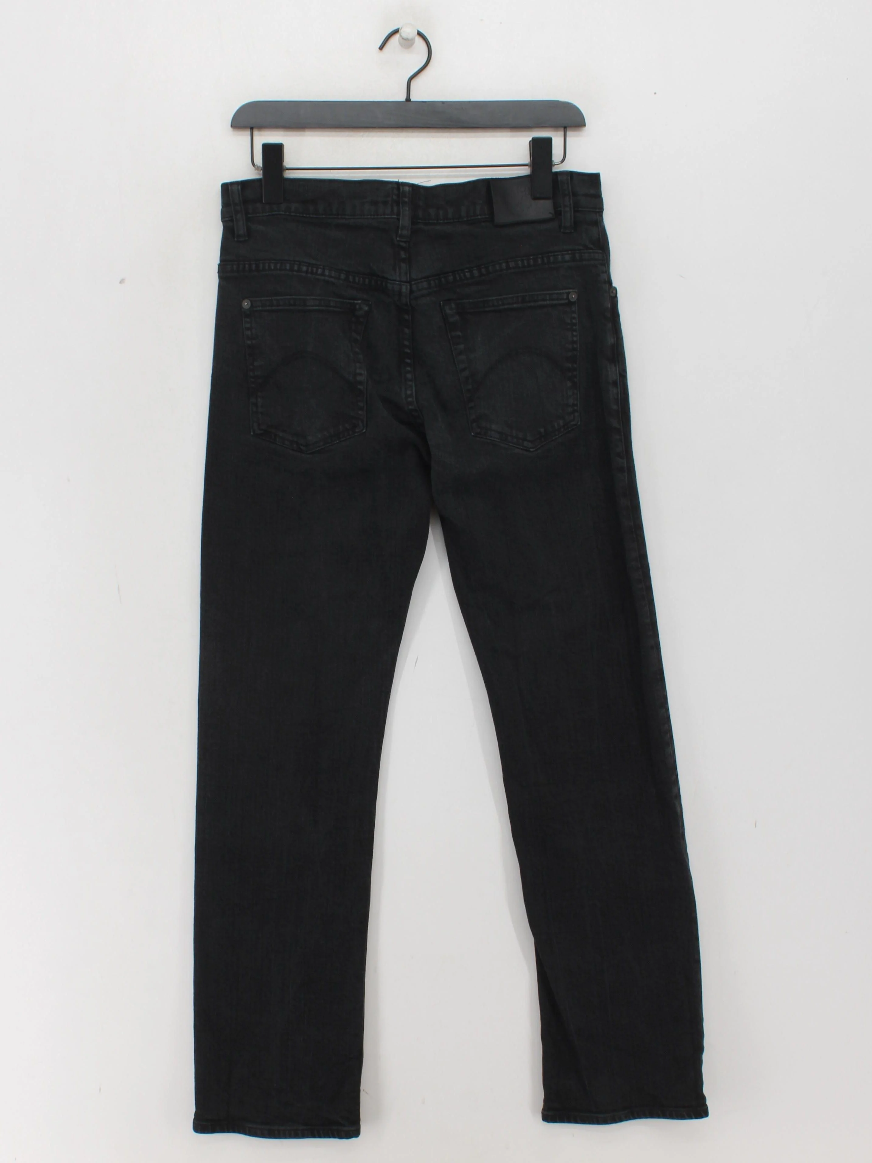 Pretty Green Men's Jeans W 32 in Black Cotton with Other Straight - Image 2