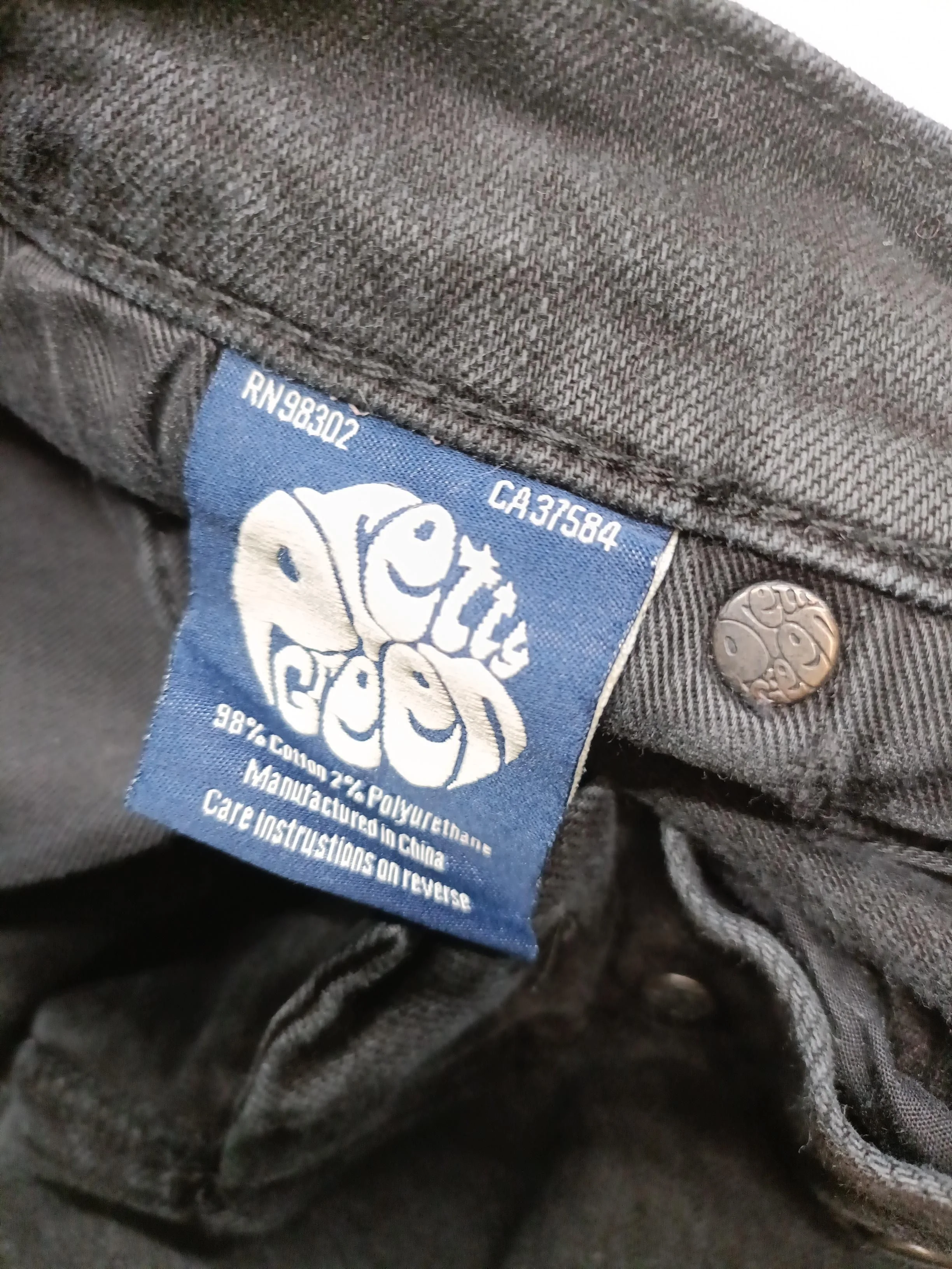 Pretty Green Men's Jeans W 32 in Black Cotton with Other Straight - Image 6