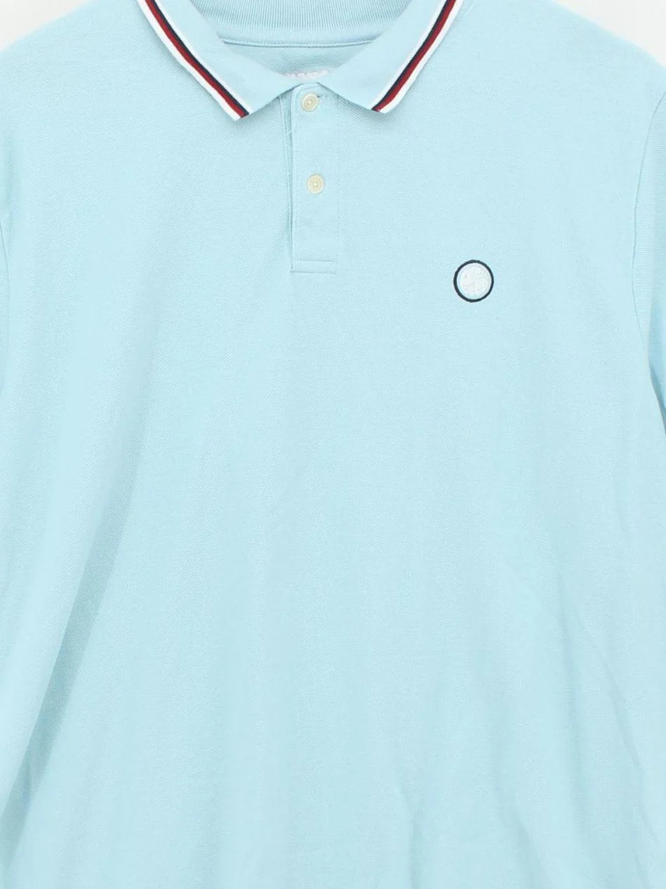 Pretty Green Men's Polo XXL Blue 100% Cotton Basic - Image 3