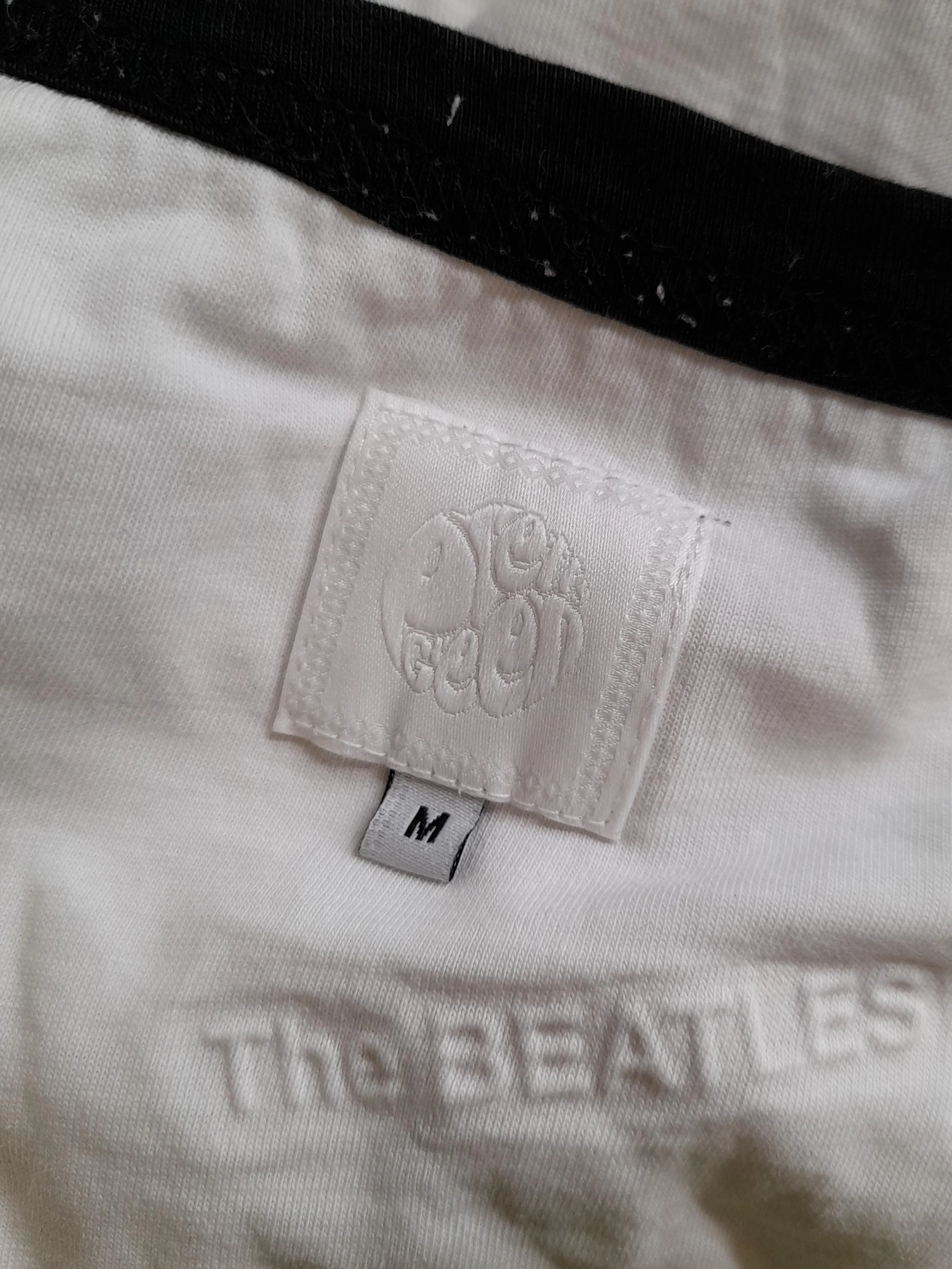 Pretty Green Men's T-Shirt M White Graphic 100% Cotton Basic - Image 5