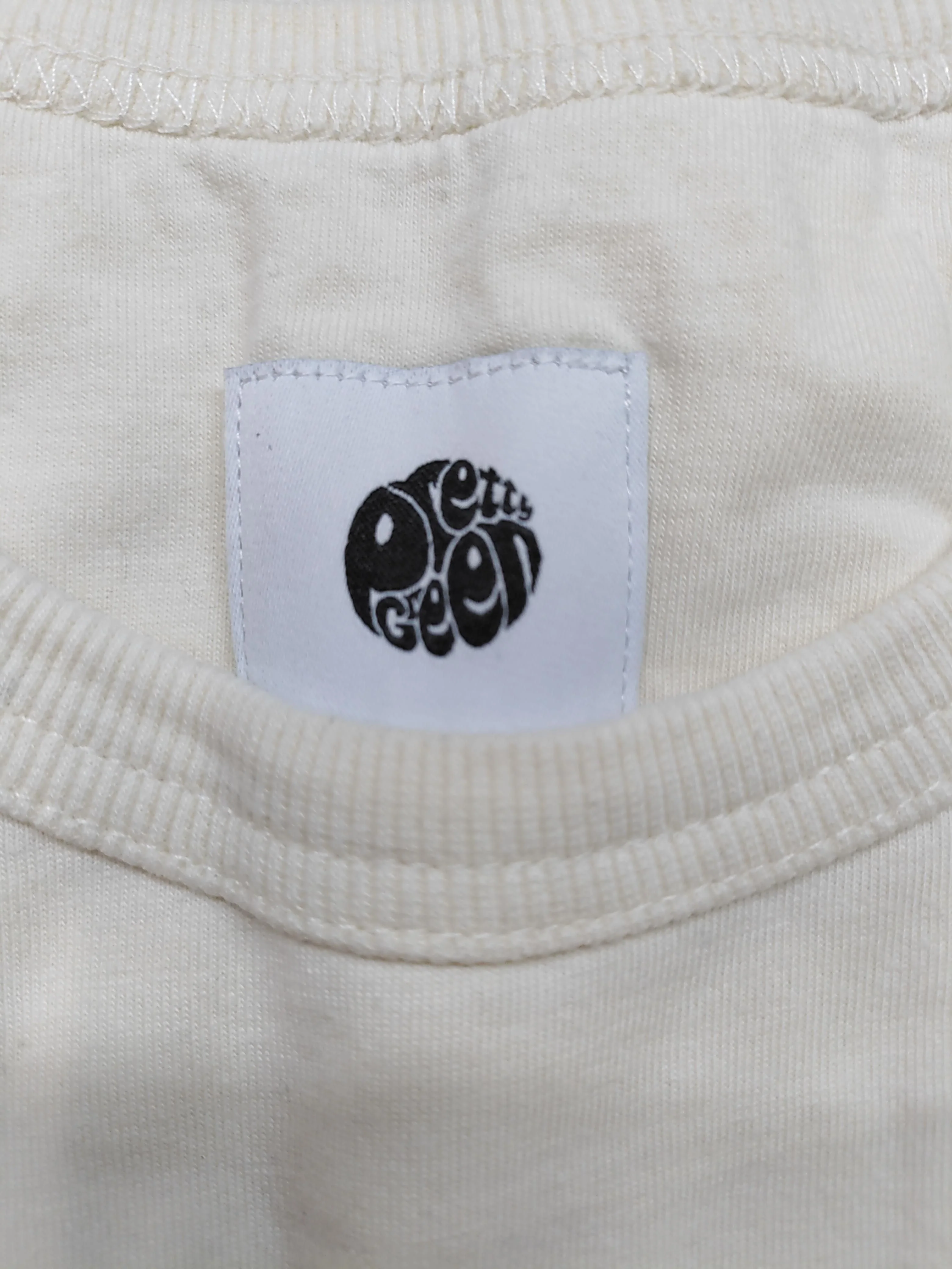 Pretty Green Men's T-Shirt XXS Cream 100% Cotton Basic - Image 5