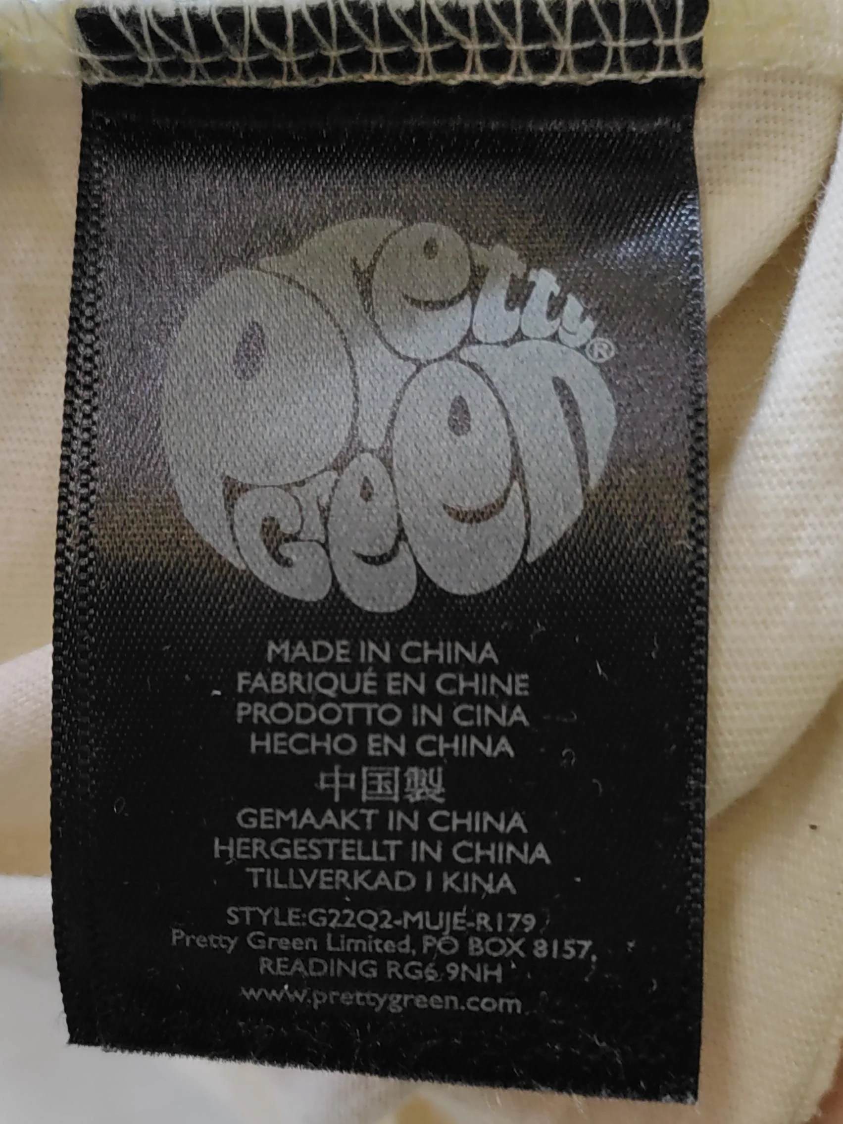 Pretty Green Men's T-Shirt XXS Cream 100% Cotton Basic - Image 6