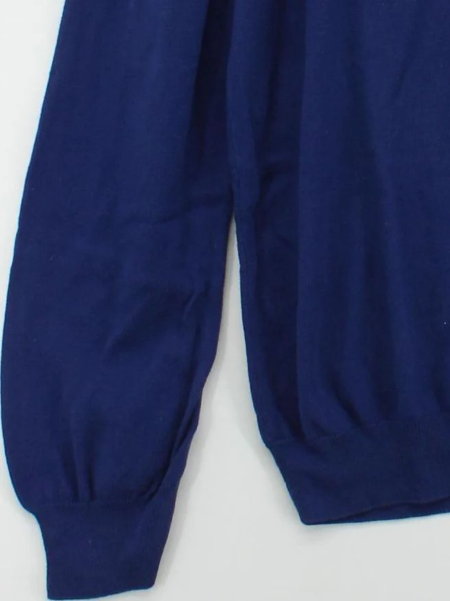 Psycho Bunny By Robert Godley Men's Jumper XL Blue 100% Cotton V-Neck Pullover - Image 4